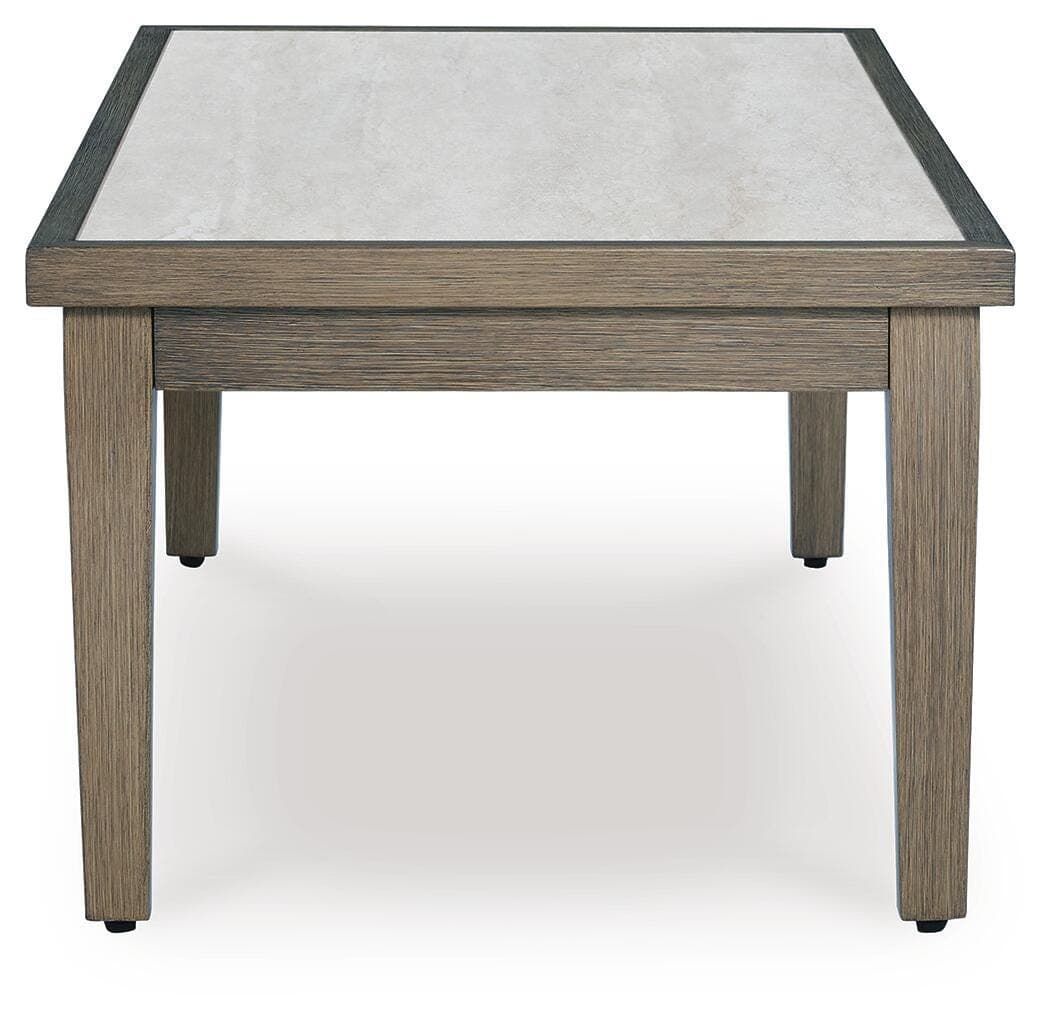 Rainier Ranch Outdoor Coffee Table — Brown/Beige — view 4