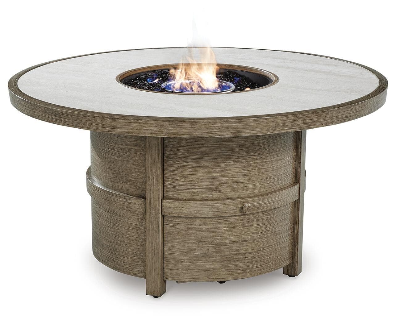 Rainier Ranch Fire Pit Table — Brown/Beige — view 3