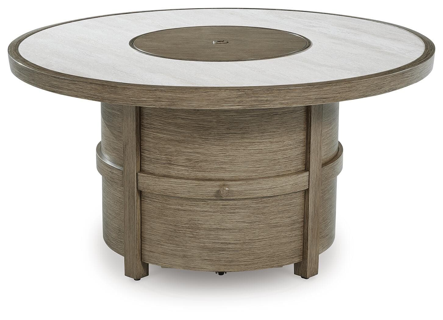 Rainier Ranch Fire Pit Table — Brown/Beige — view 4