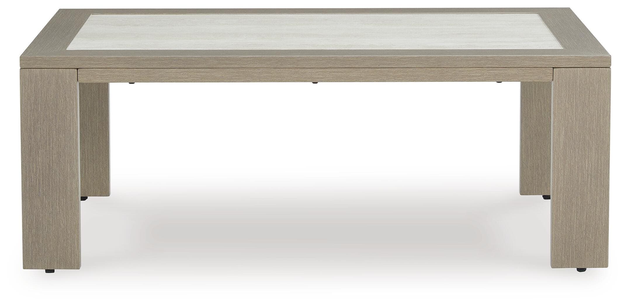 Kimpton Isle Outdoor Coffee Table — Brown/Beige — view 3