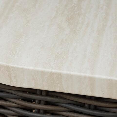 Kimora Outdoor Coffee Table — Brown/Beige — view 6