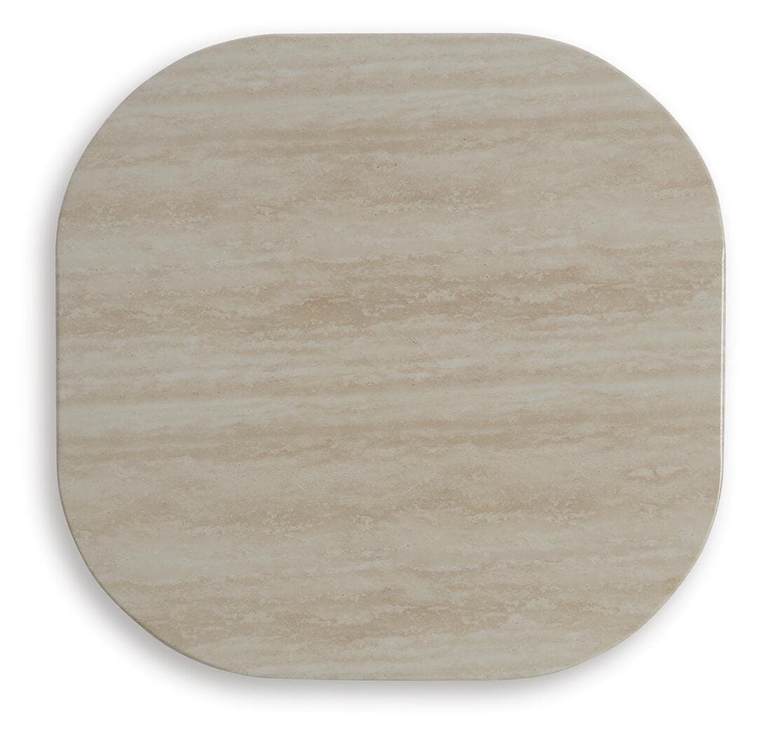 Kimora Outdoor End Table — Brown/Beige — view 4