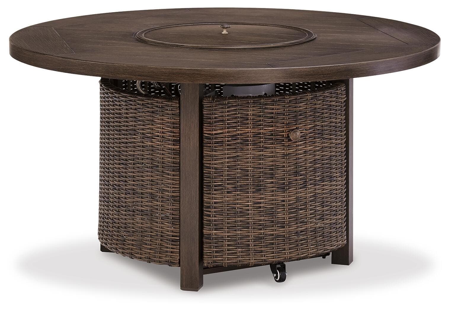Paradise Trail Fire Pit Table — Medium Brown — view 3