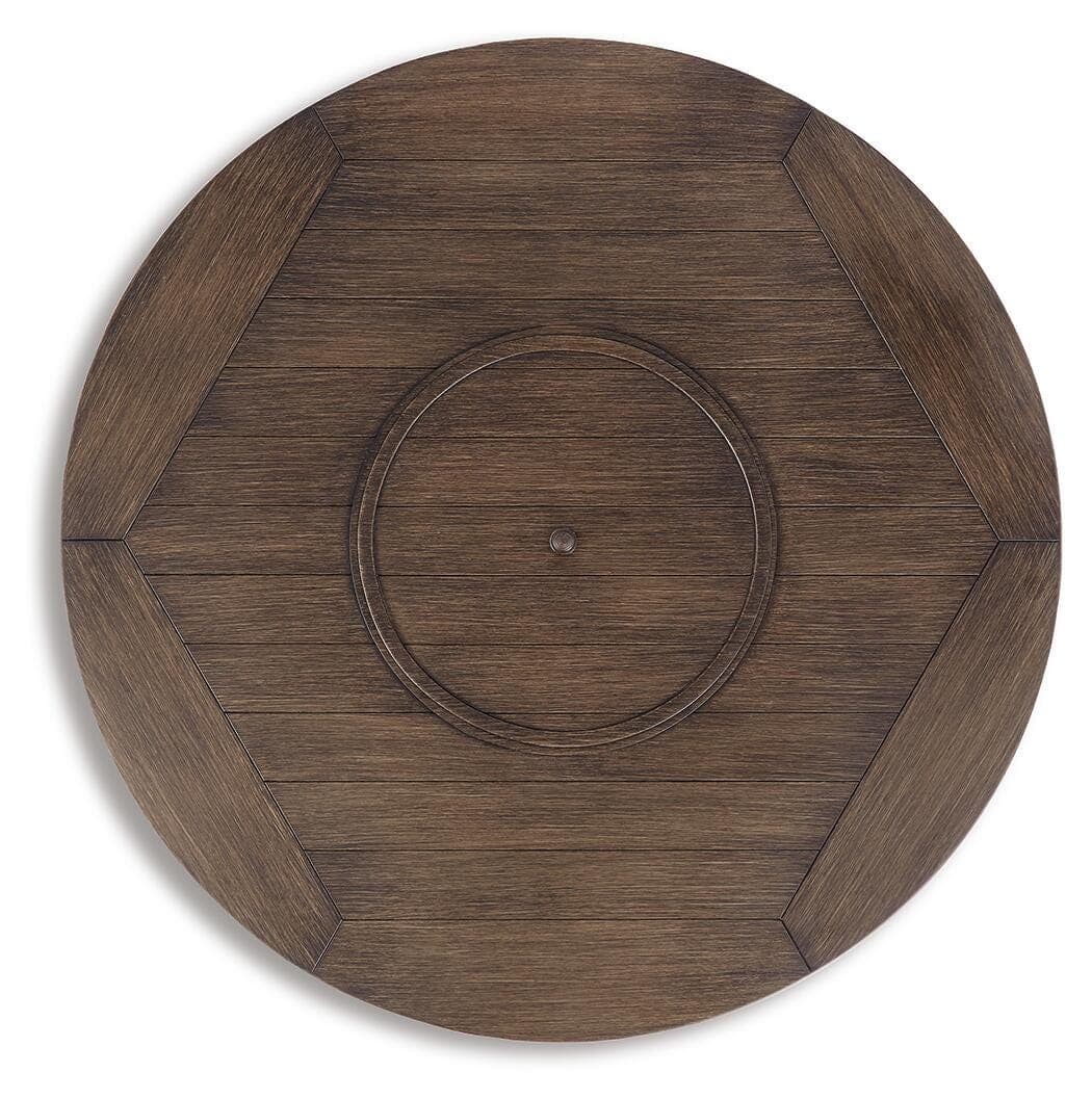 Paradise Trail Fire Pit Table — Medium Brown — view 7