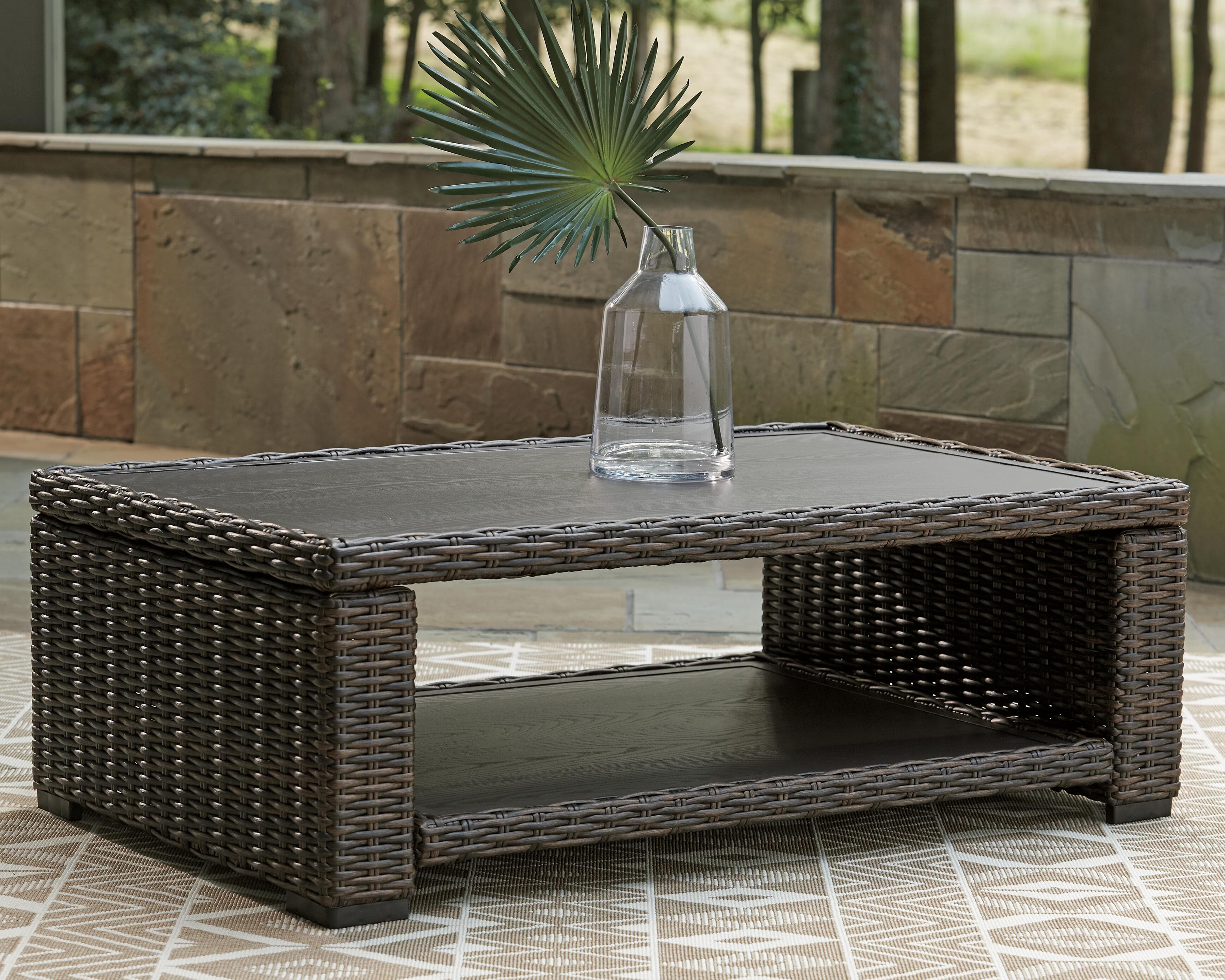 Grasson Lane Coffee Table — Brown/Beige — view 2