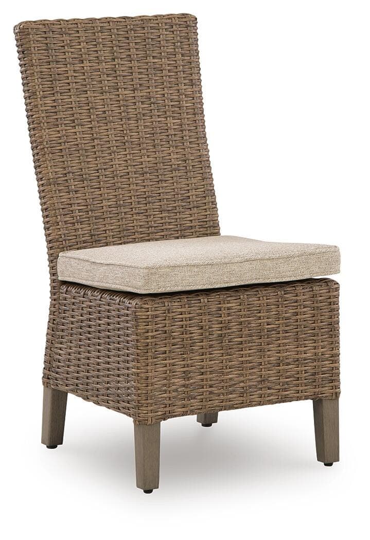 Revare Beach Side Chair with Cushion (Set of 2) — Beige — view 3