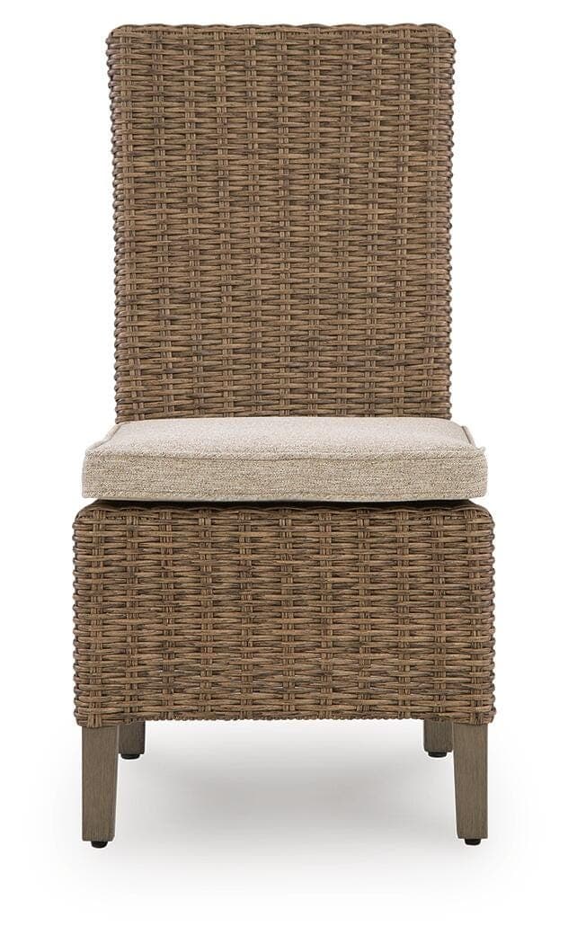 Revare Beach Side Chair with Cushion (Set of 2) — Beige — view 4