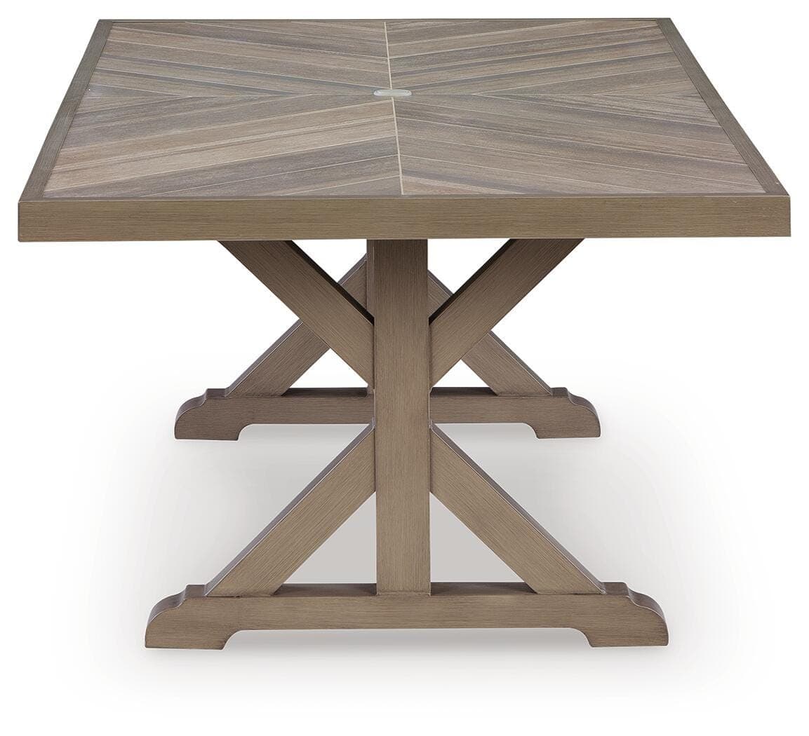 Revare Beach Outdoor Dining Table — Beige — view 4