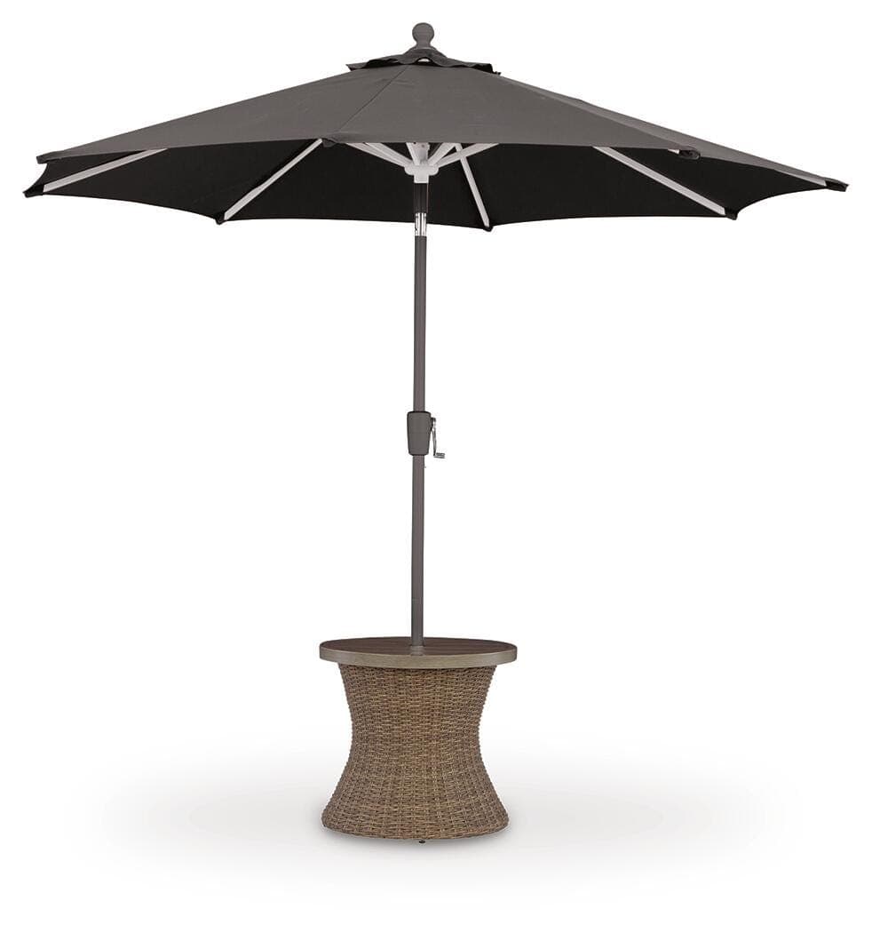 Revare Beach Outdoor End Table — Beige — view 3