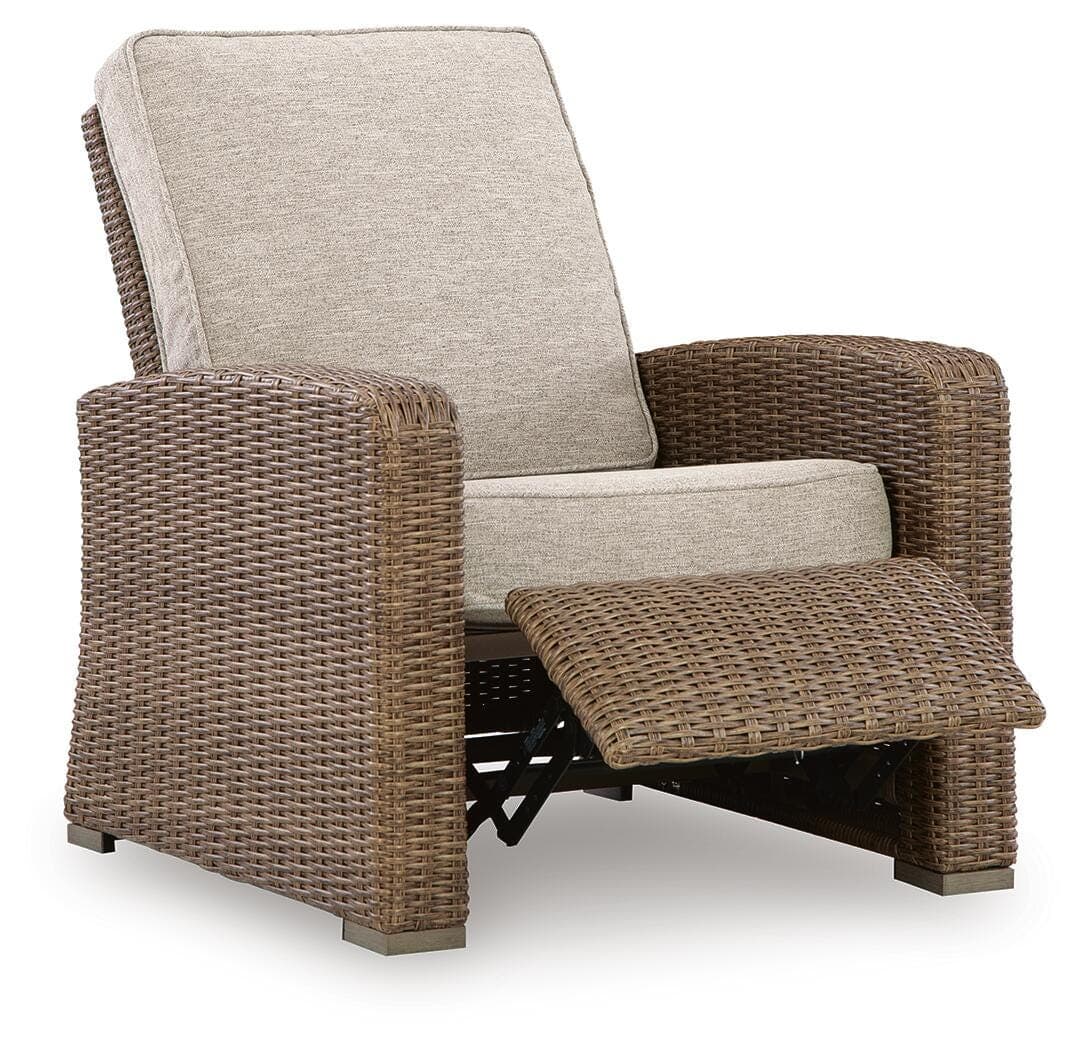Revare Beach Outdoor Recliner — Beige — view 3