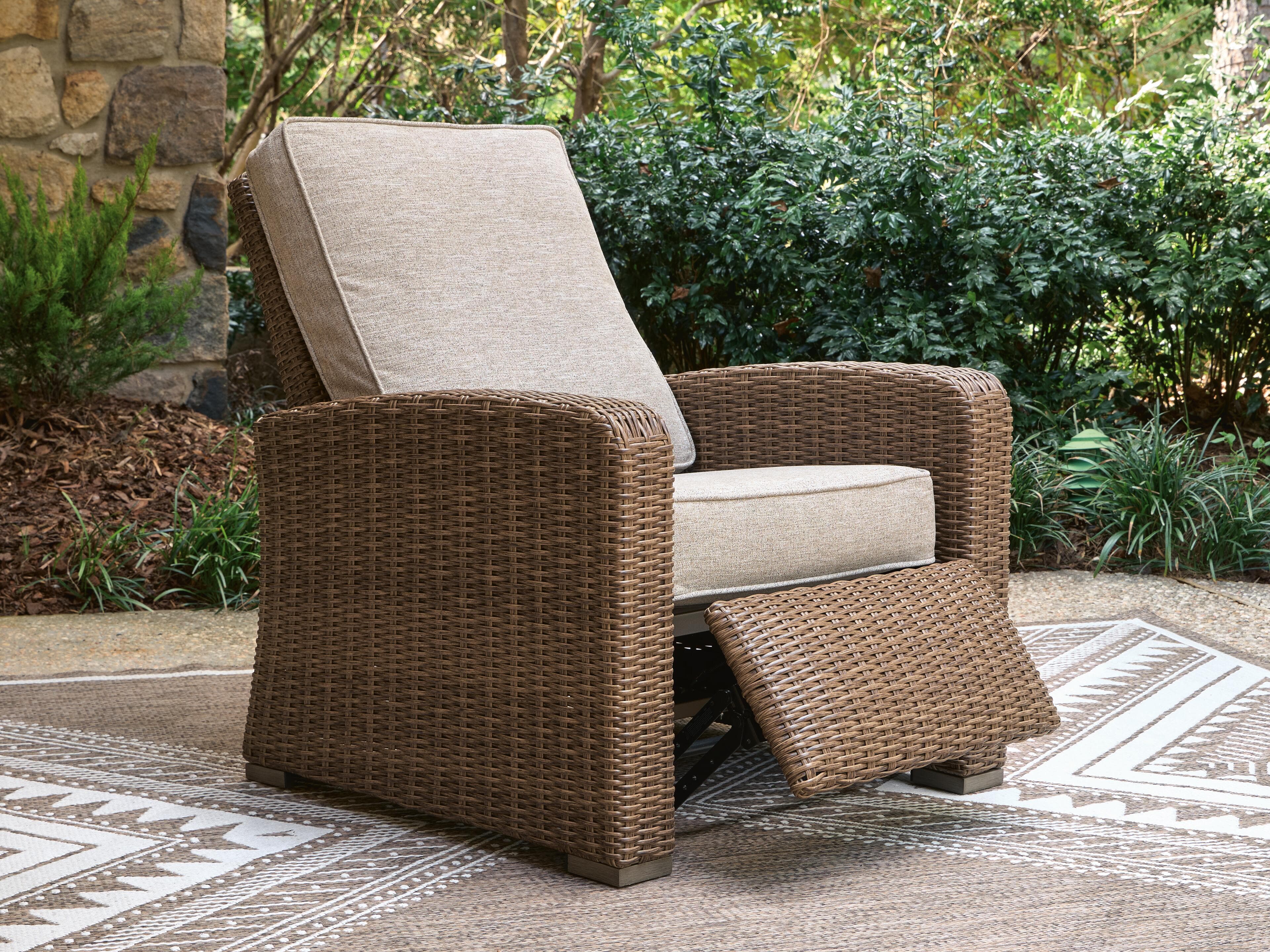 Revare Beach Outdoor Recliner — Beige — view 6