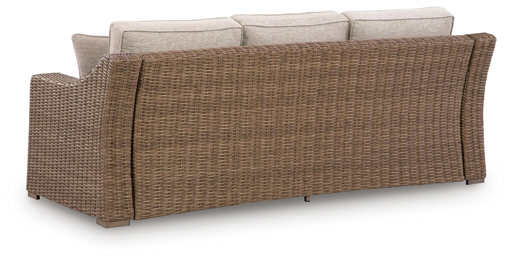 Revare Beach Outdoor Sofa with Cushion — Beige — view 4