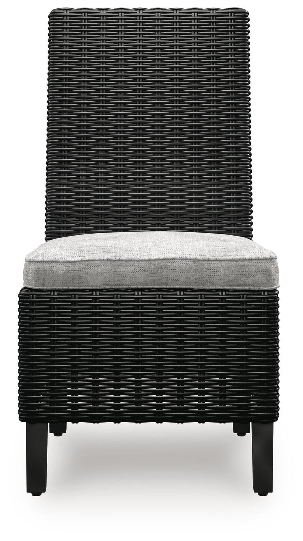 Beachcroft Outdoor Side Chair with Cushion (Set of 2) — Black/Gray — view 5