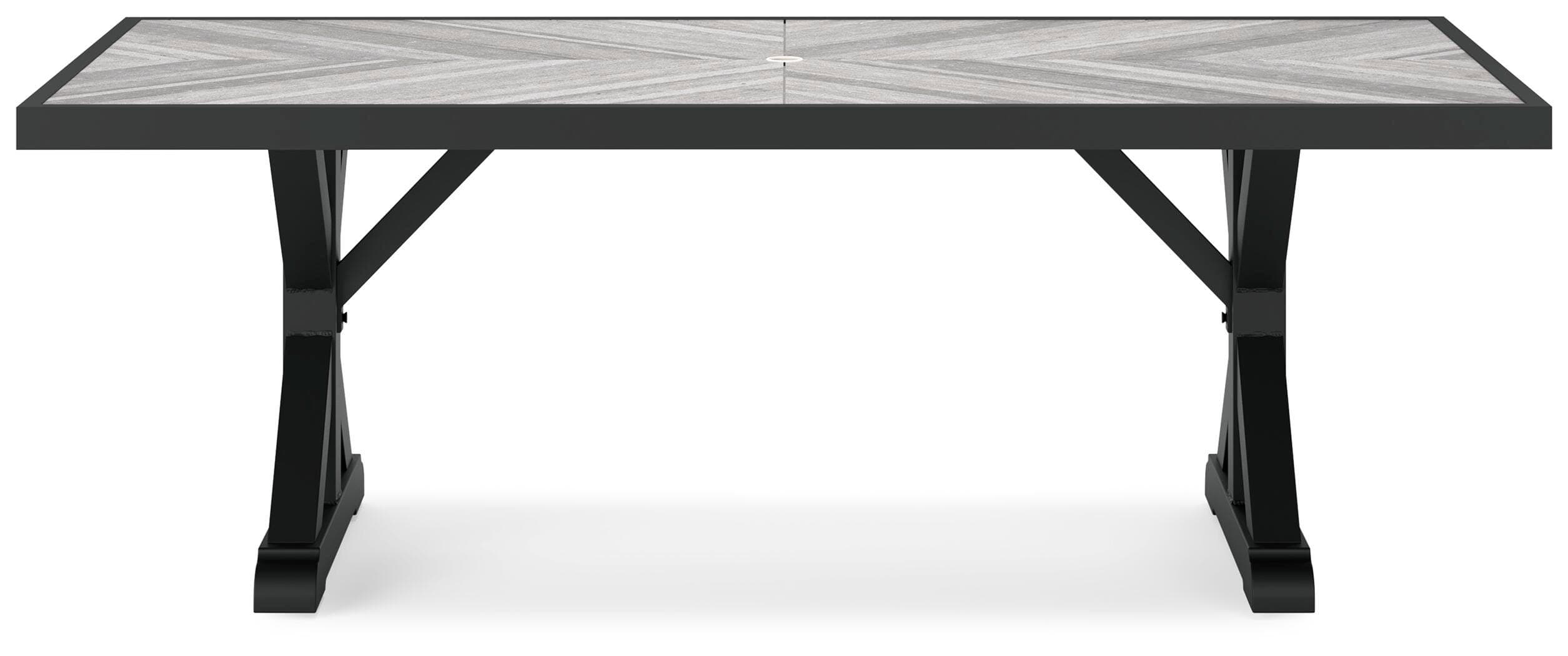 Beachcroft Outdoor Dining Table — Black/Gray — view 5