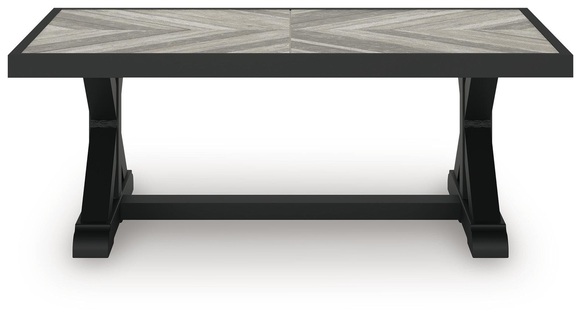 Beachcroft Outdoor Coffee Table — Black/Gray — view 5