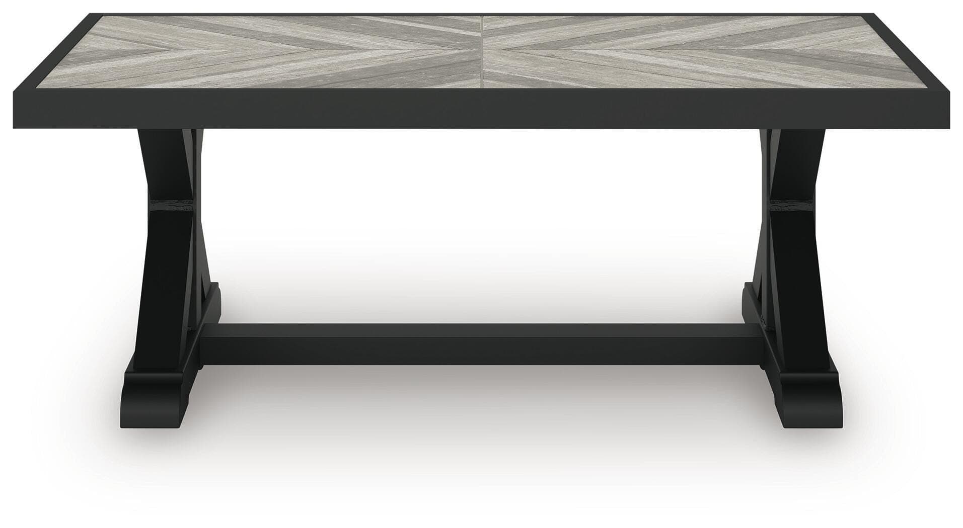 Beachcroft Outdoor Coffee Table — Black/Gray — view 6