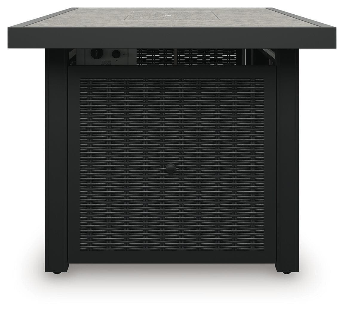 Beachcroft Outdoor Fire Pit Table — Black/Gray — view 7