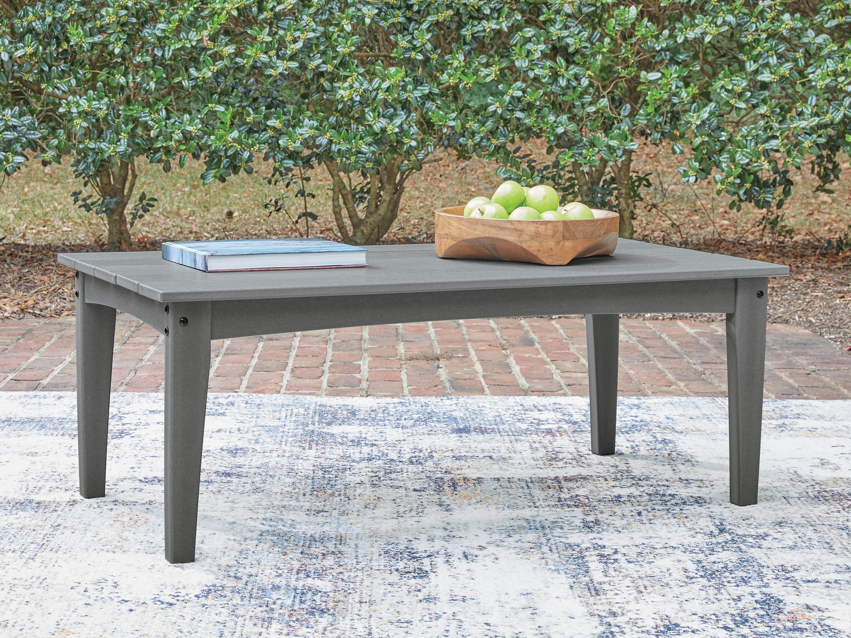 Lone View Bay Outdoor Coffee Table — Gray — view 2