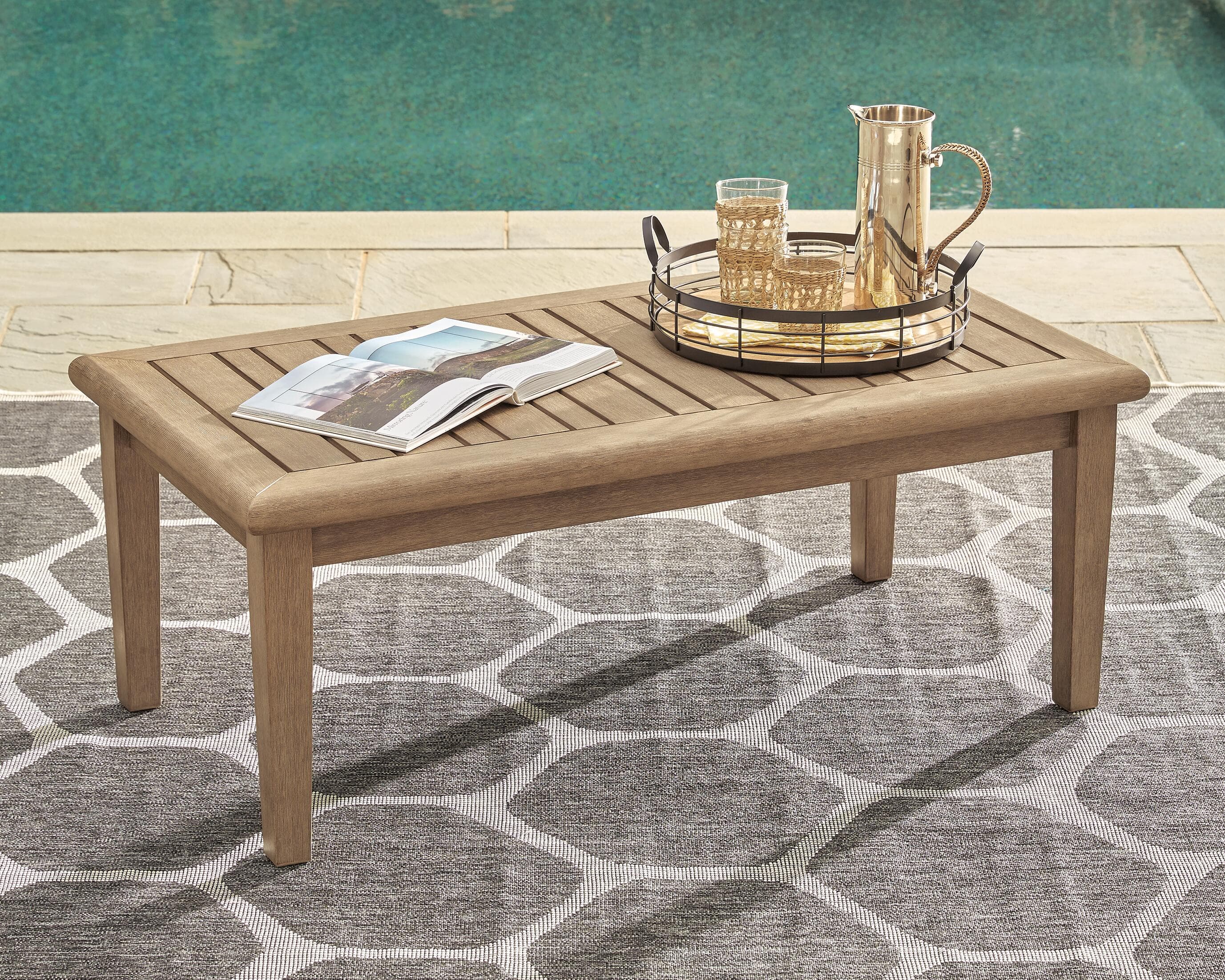 Gerianne Coffee Table — Brown/Beige — view 2