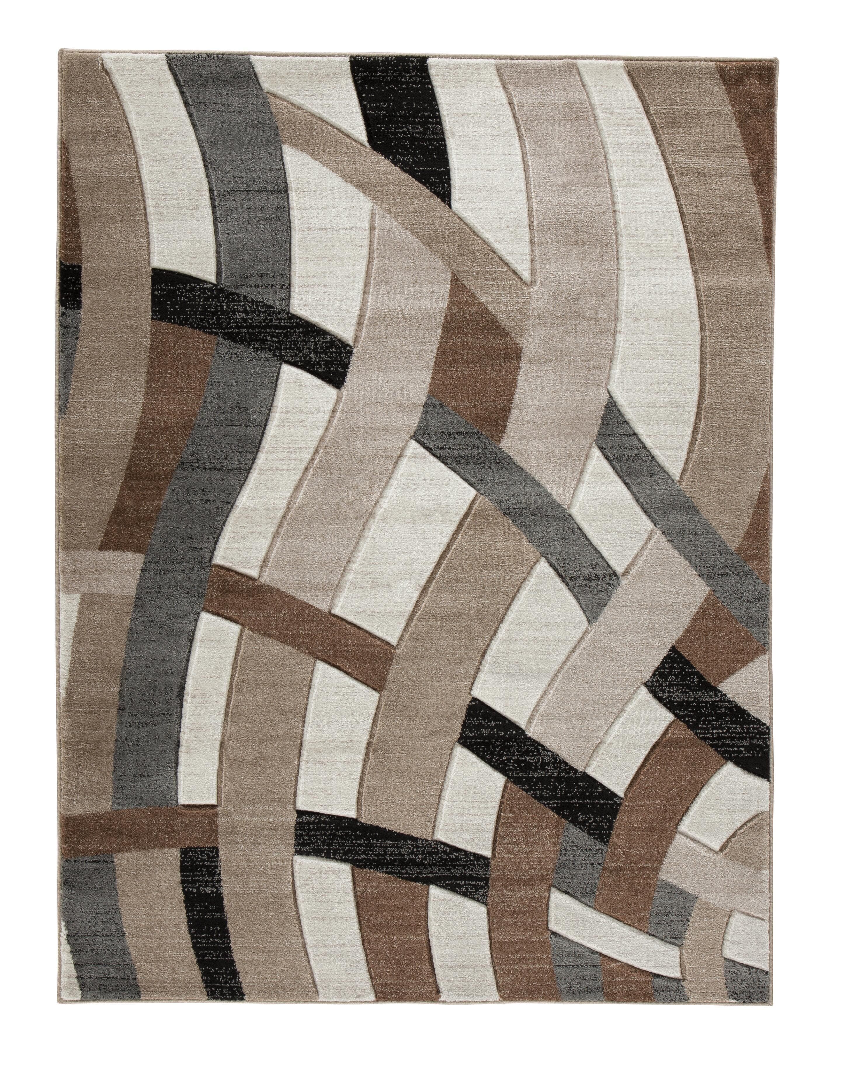 Jacinth 6'6" x 9'6" Rug — Black/Gray & Brown/Beige — view 2