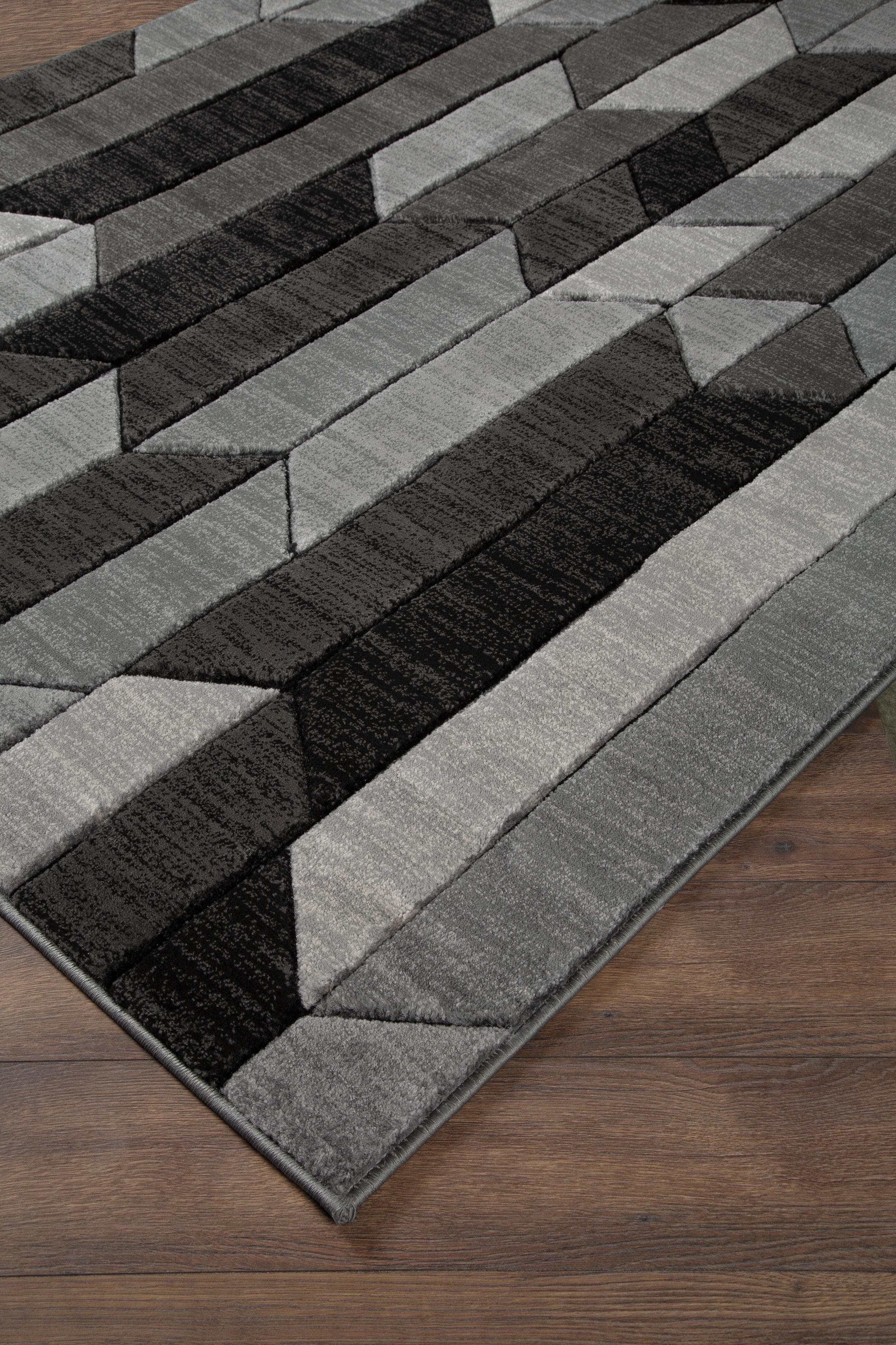 Chayse 5' x 6'7" Rug — Black/Gray — view 2