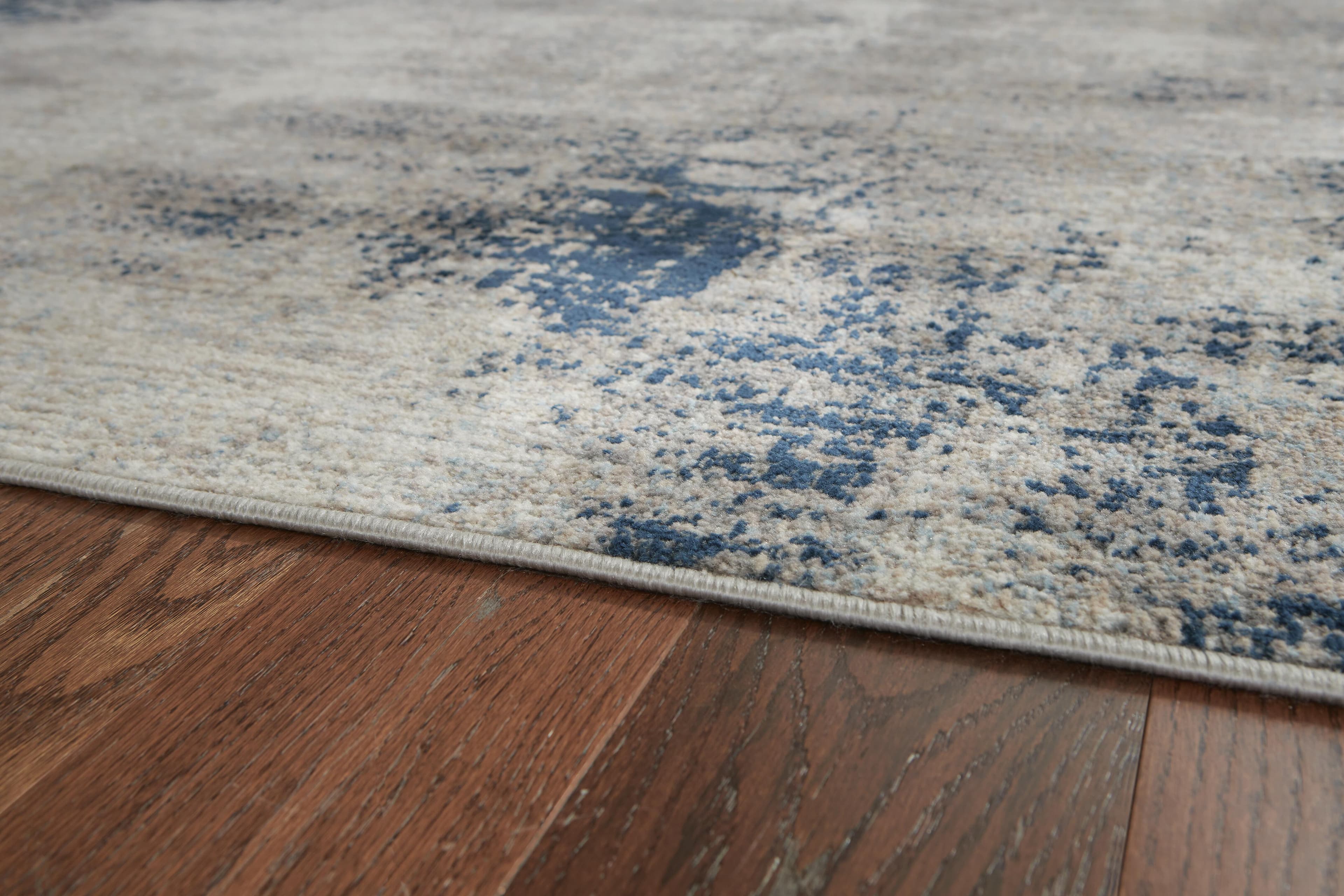 Wrenstow 5'3" x 7'3" Rug — Black/Gray, Blue & Brown/Beige — view 3