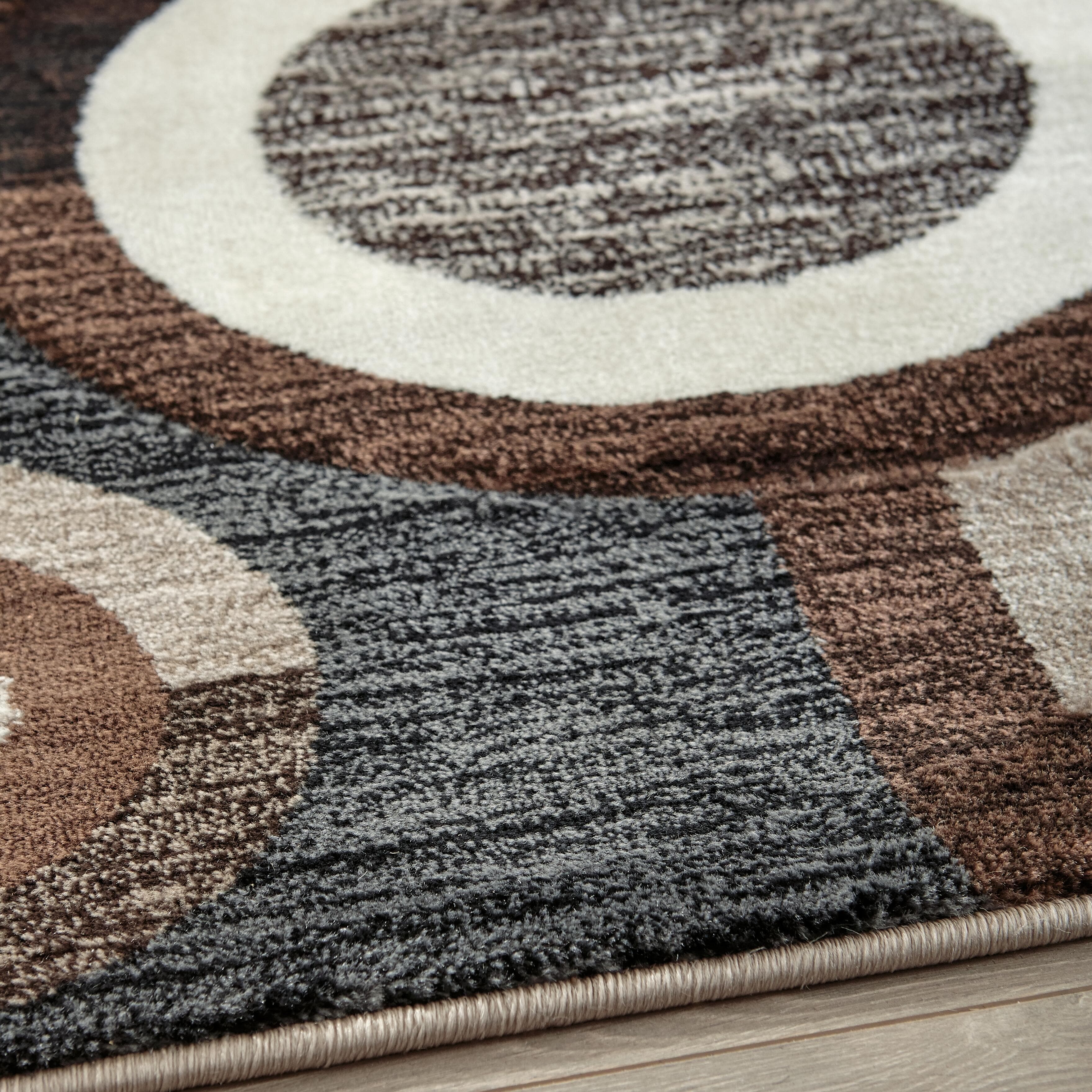 Guintte 8'2" x 9'6" Rug — Black/Gray & Brown/Beige — view 3
