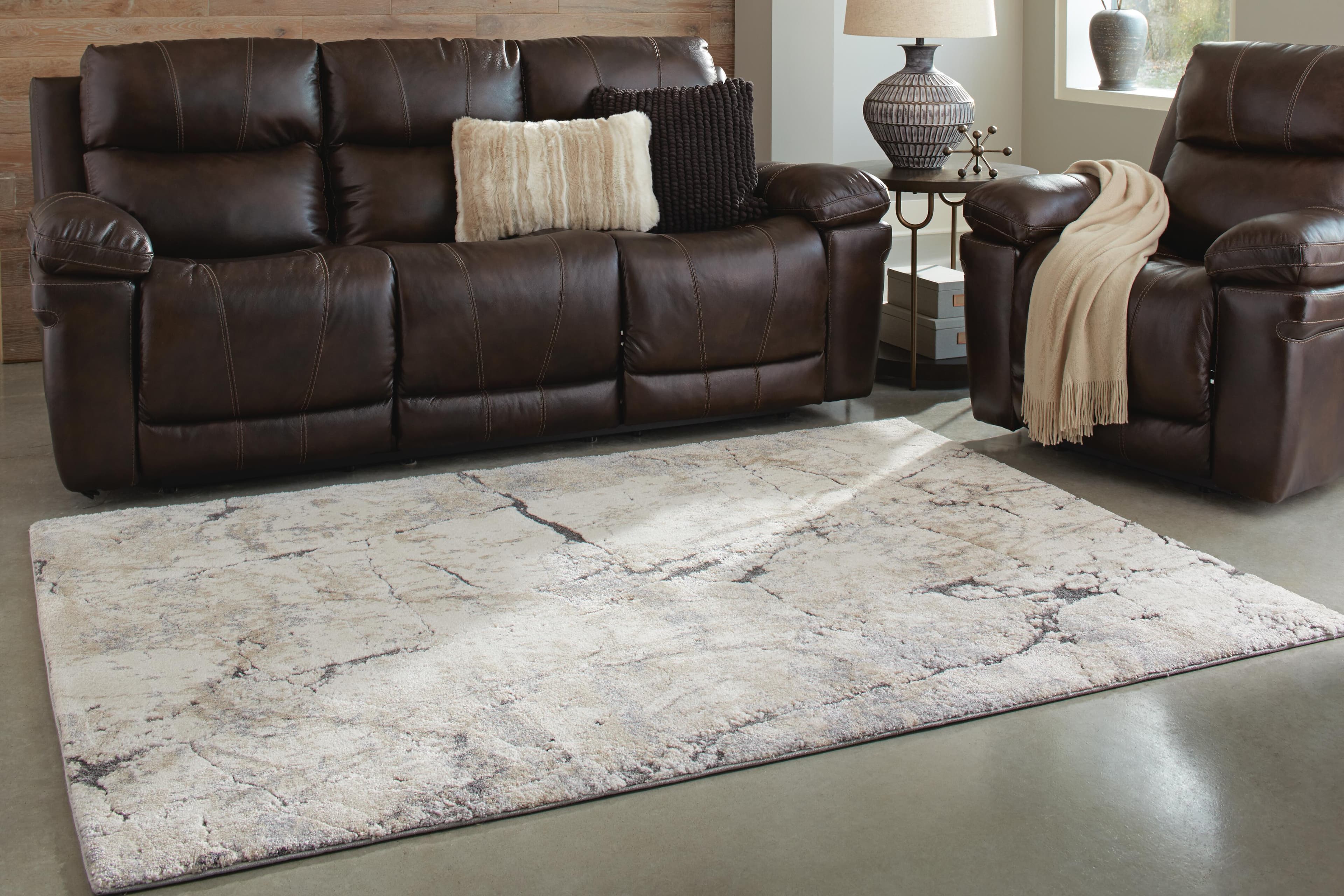 Wyscott 7'10" x 10'3" Rug — Black/Gray & Brown/Beige — view 2