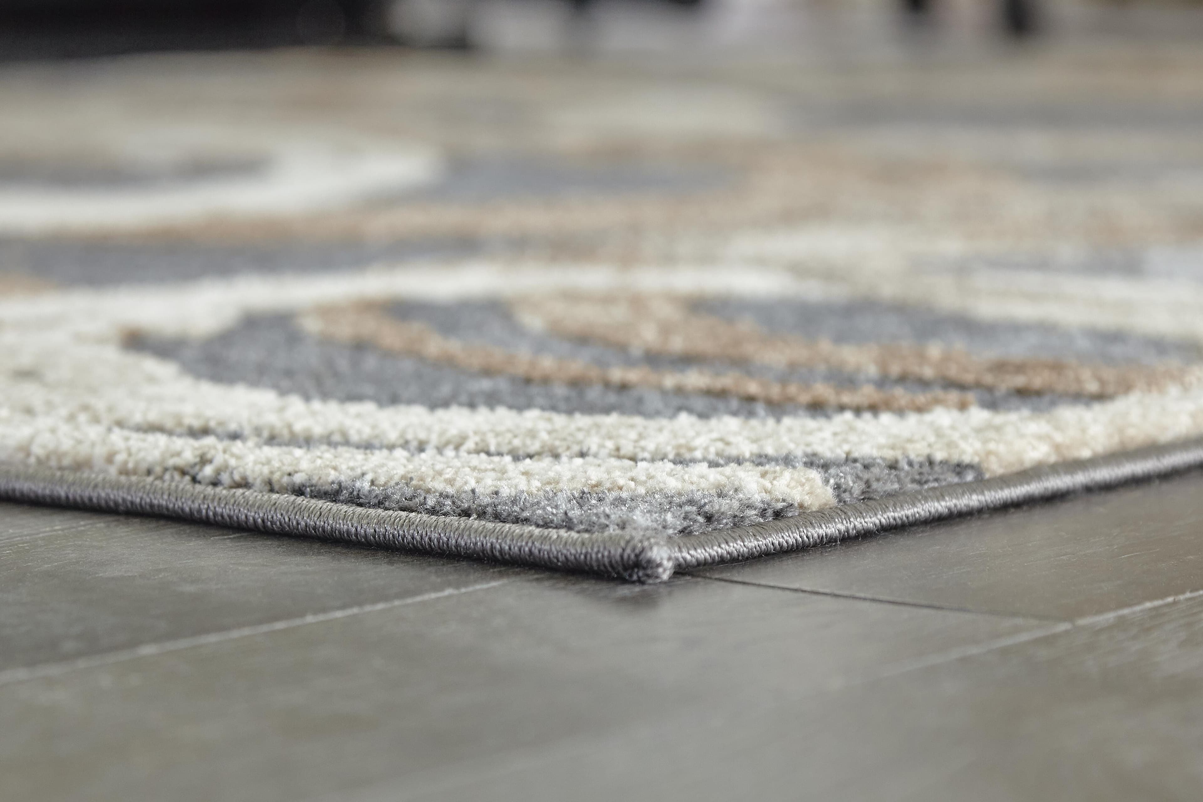 Faelyn 5' x 7'3" Rug — Black/Gray & Brown/Beige — view 3