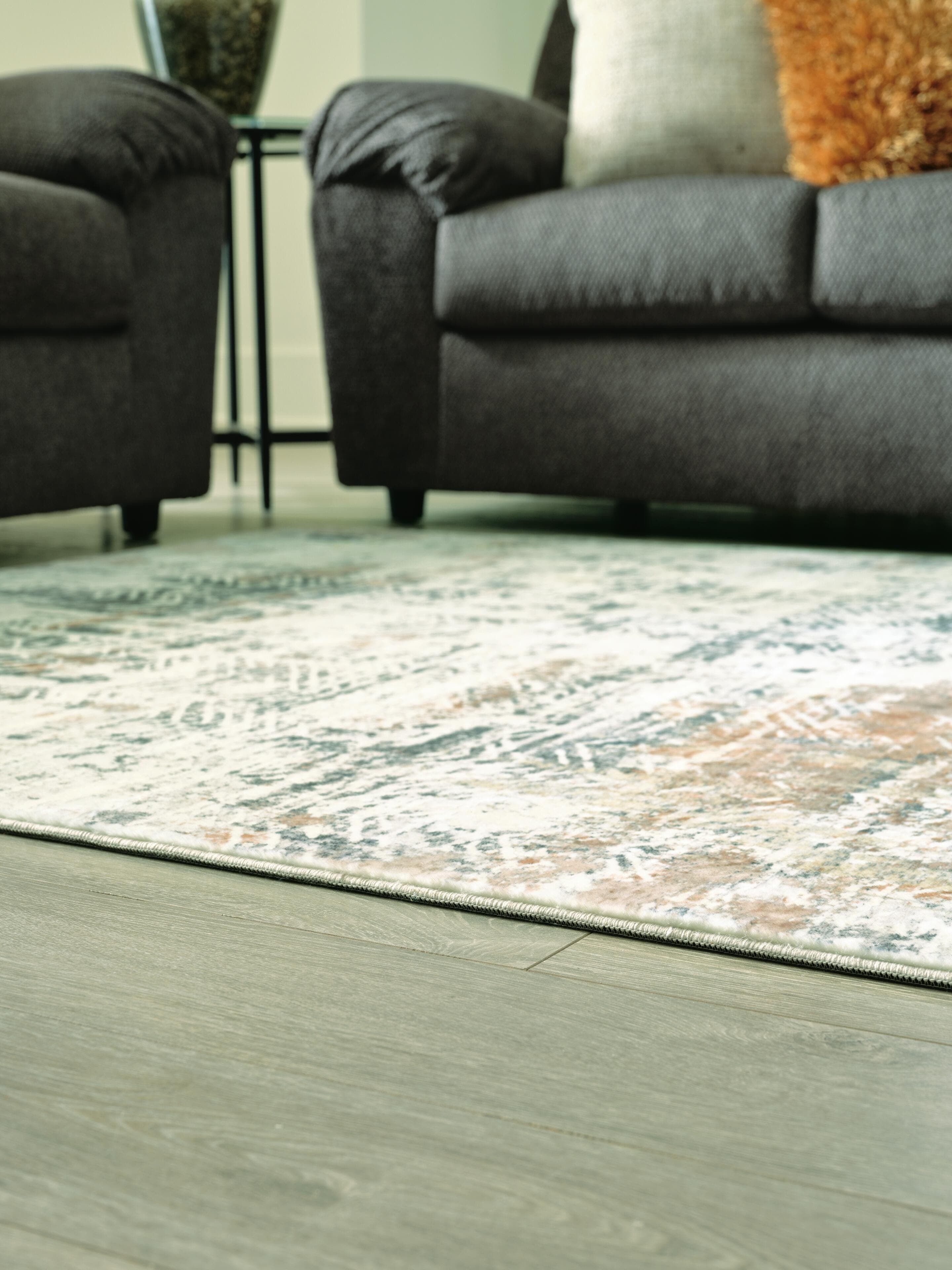Redlings 7'5" x 9'6" Rug — White, Yellow, Black/Gray & Brown/Beige — view 3