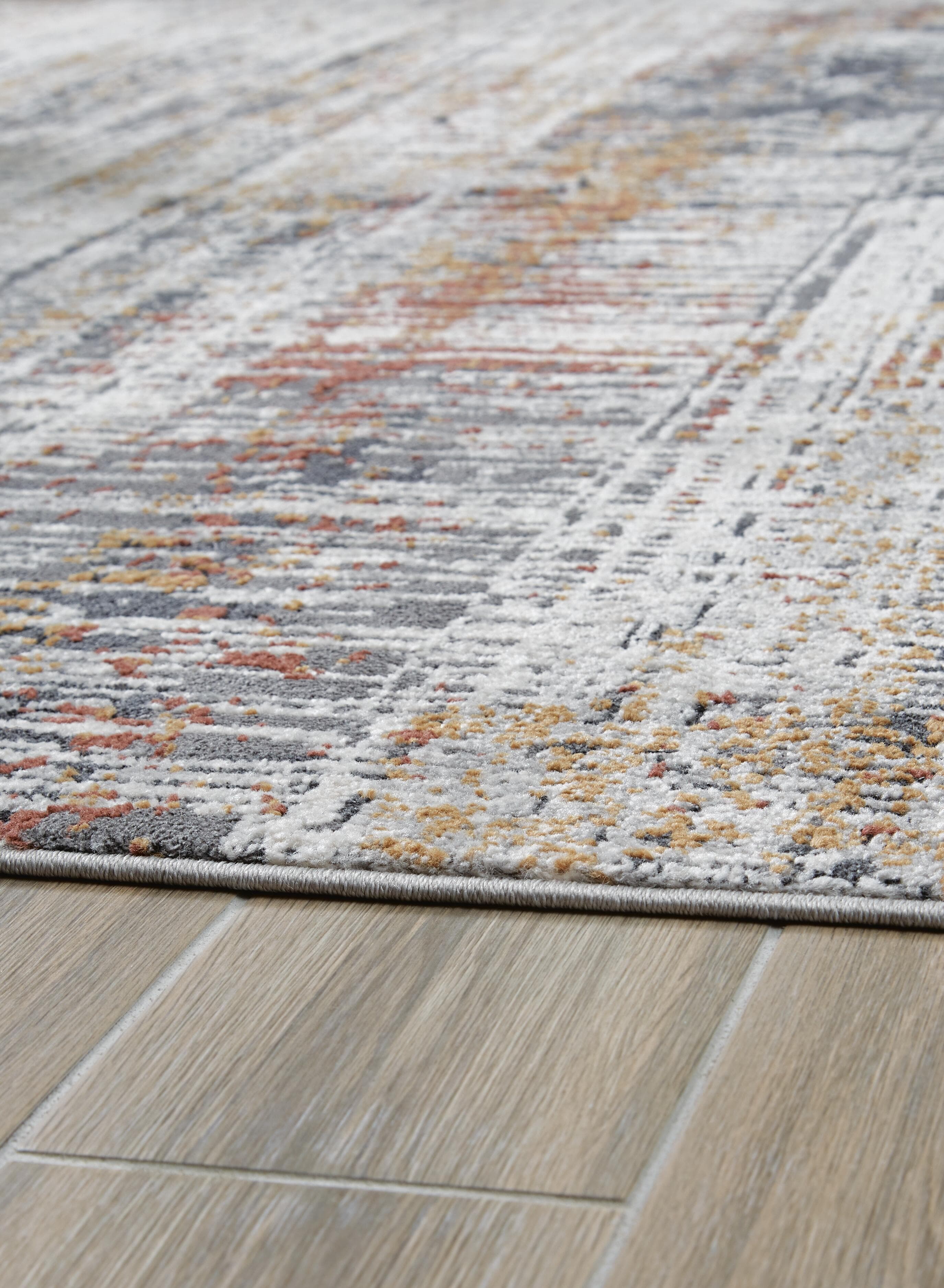 Rhettner 5'3" x 7'3" Rug — Black/Gray & Brown/Beige — view 3