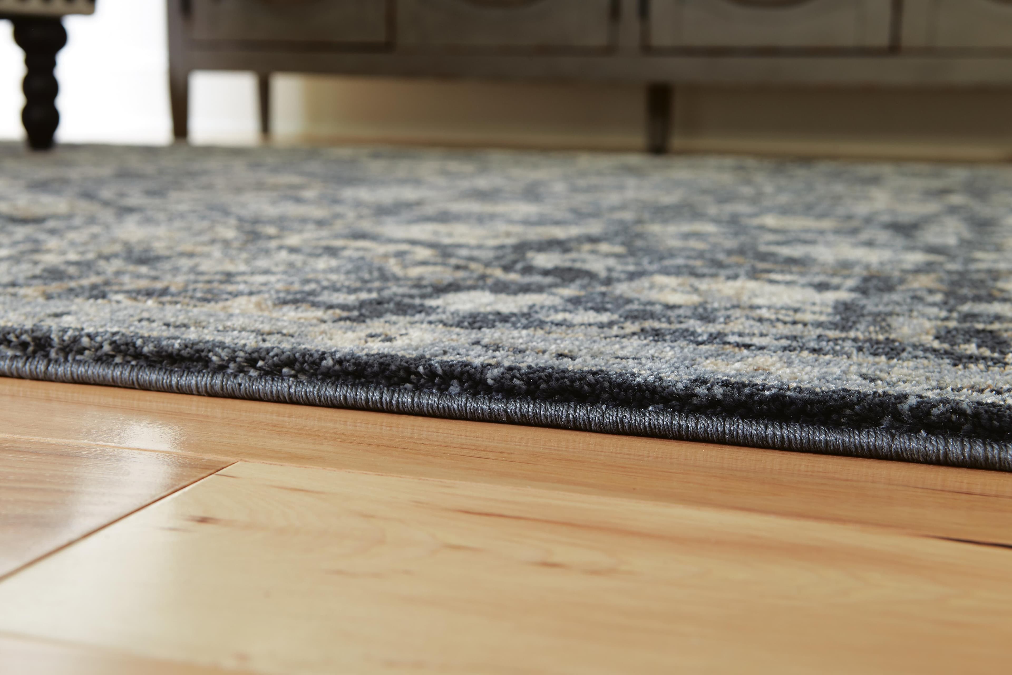 Hilcott 7'10" x 10'6" Rug — Black/Gray, Blue & Brown/Beige — view 3