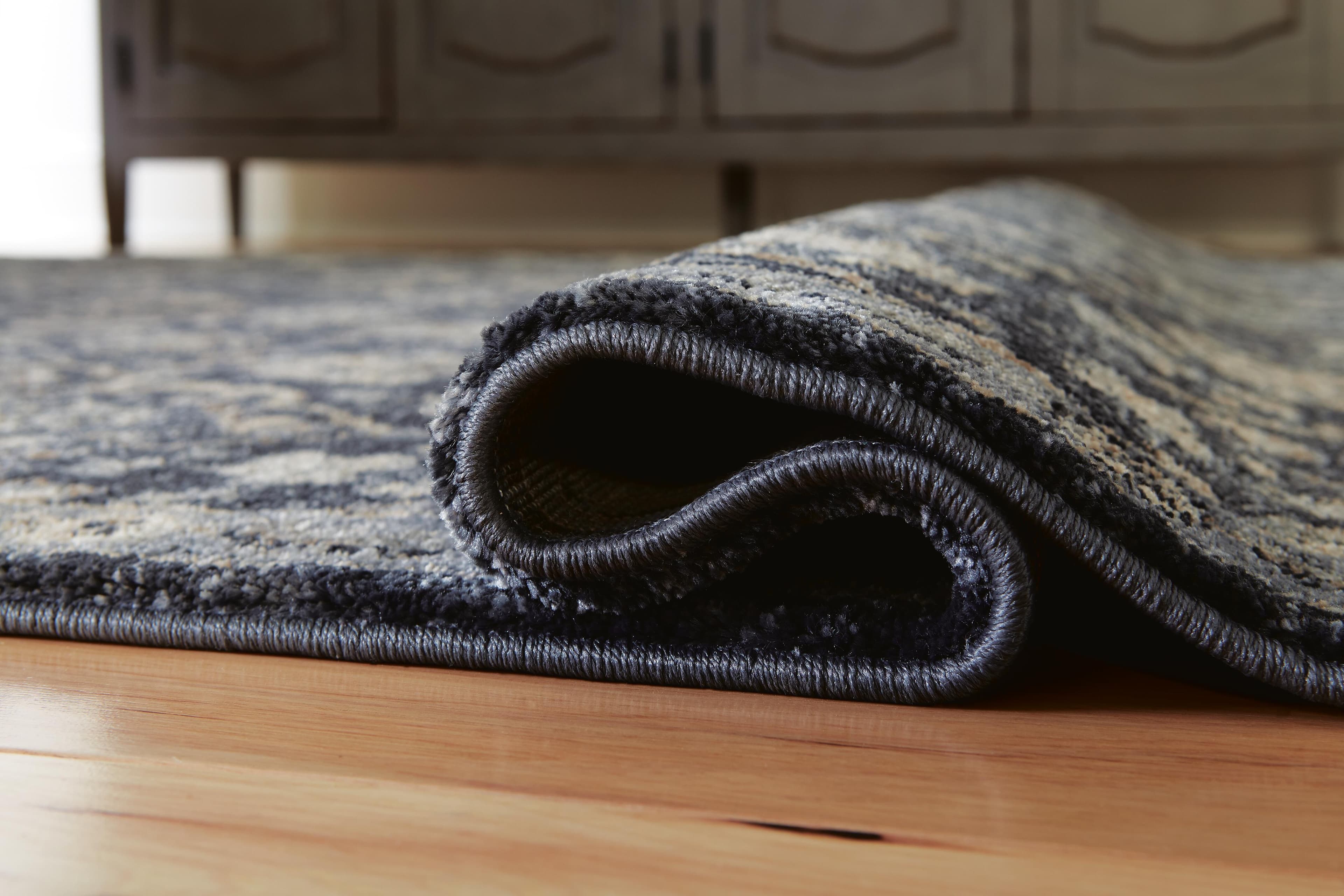 Hilcott 7'10" x 10'6" Rug — Black/Gray, Blue & Brown/Beige — view 4