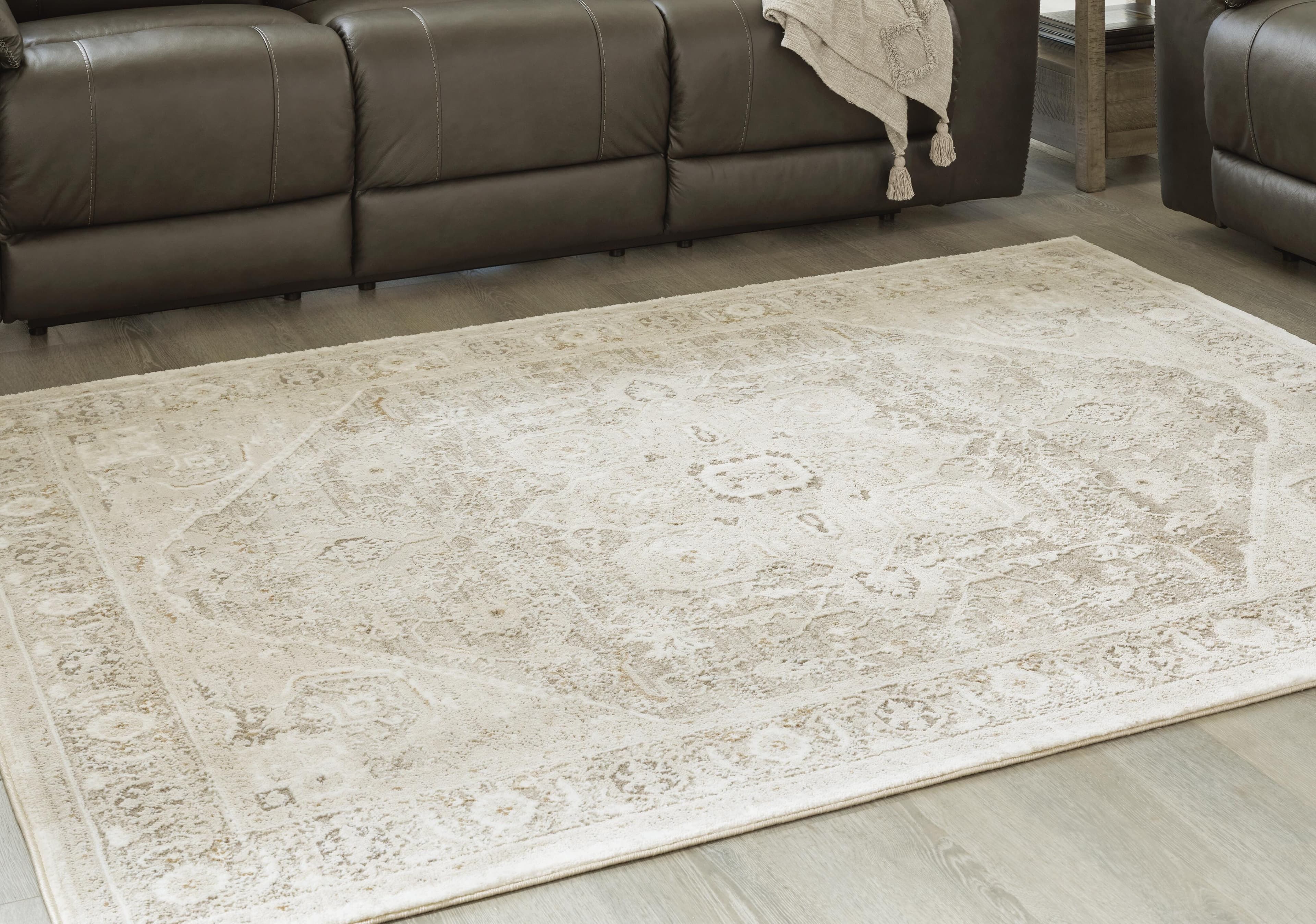 Gatwell 8' x 10' Rug — White, Black/Gray & Brown/Beige — view 2