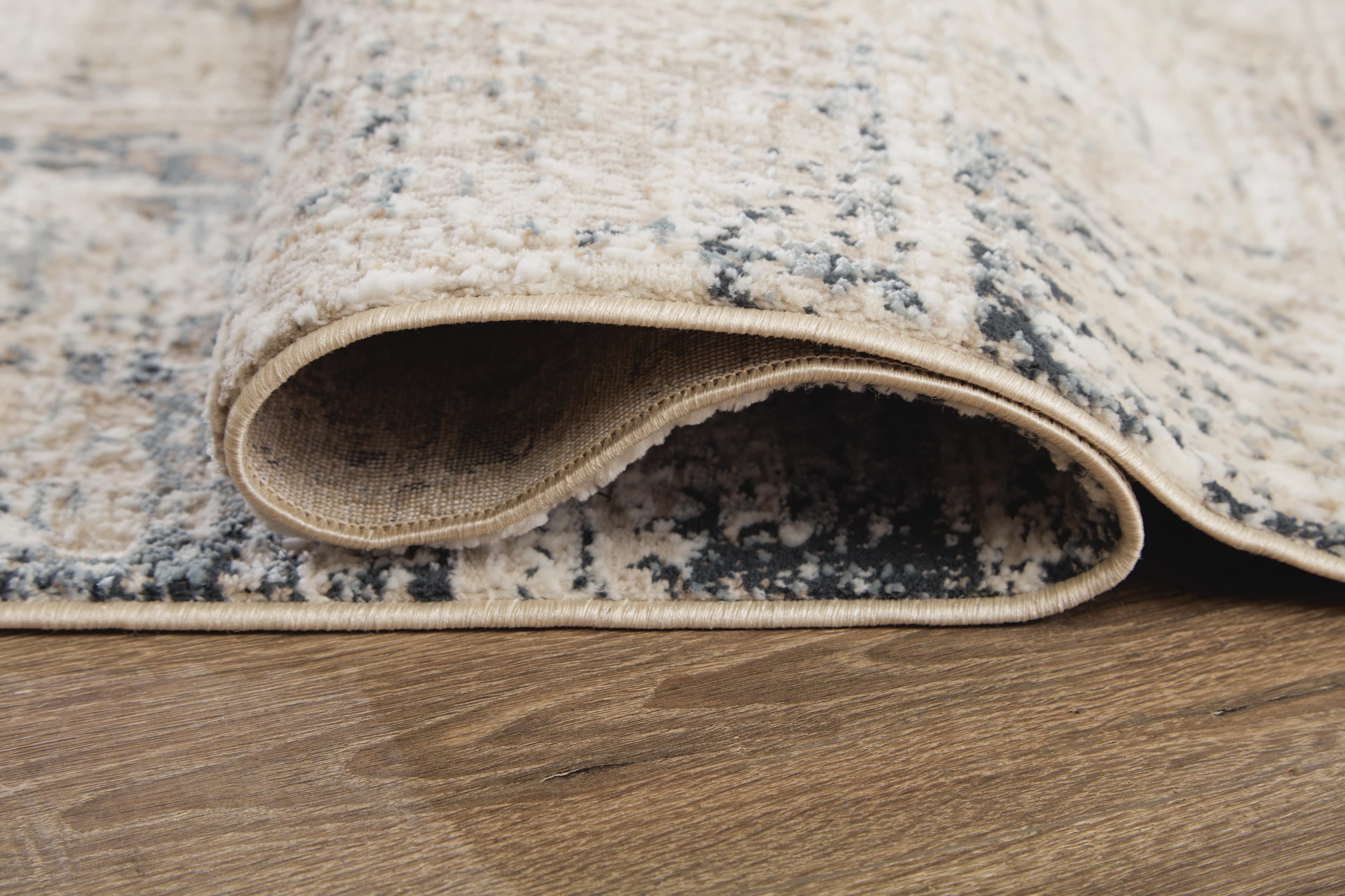 Gentor 8' x 10' Rug — White, Black/Gray, Blue & Brown/Beige — view 4