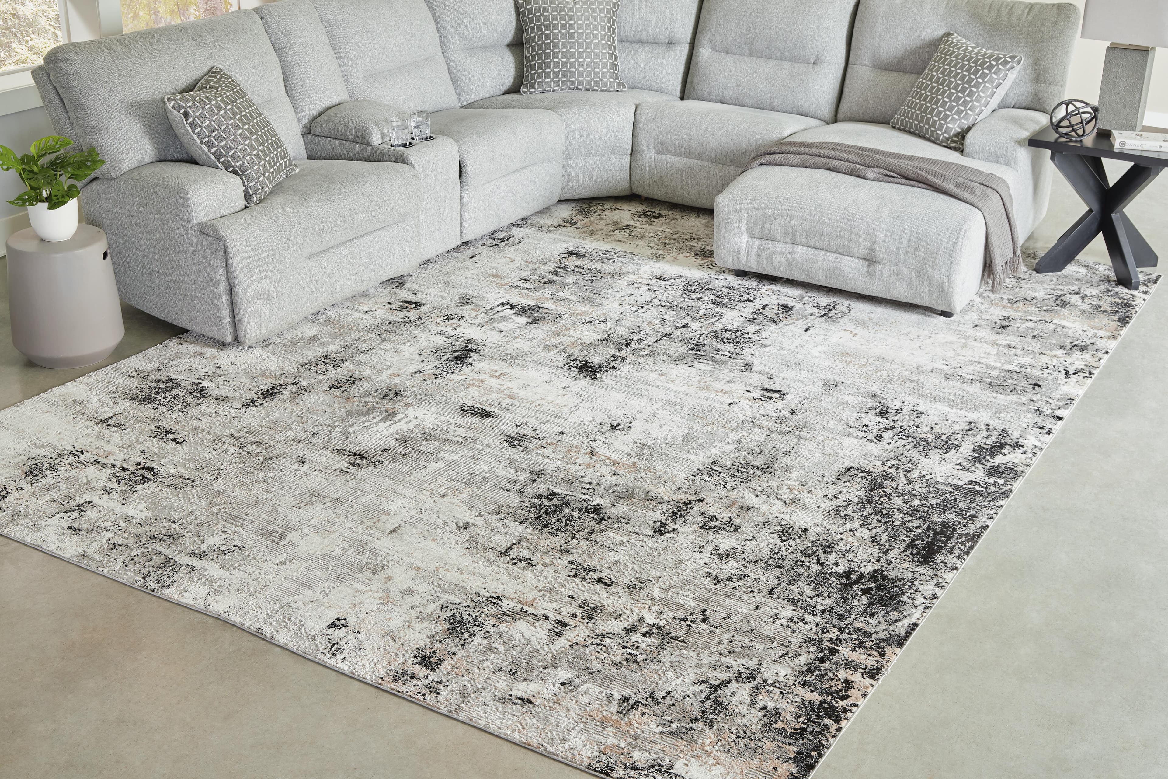 Langwell 10' x 14' Rug — Black/Gray & Brown/Beige — view 2
