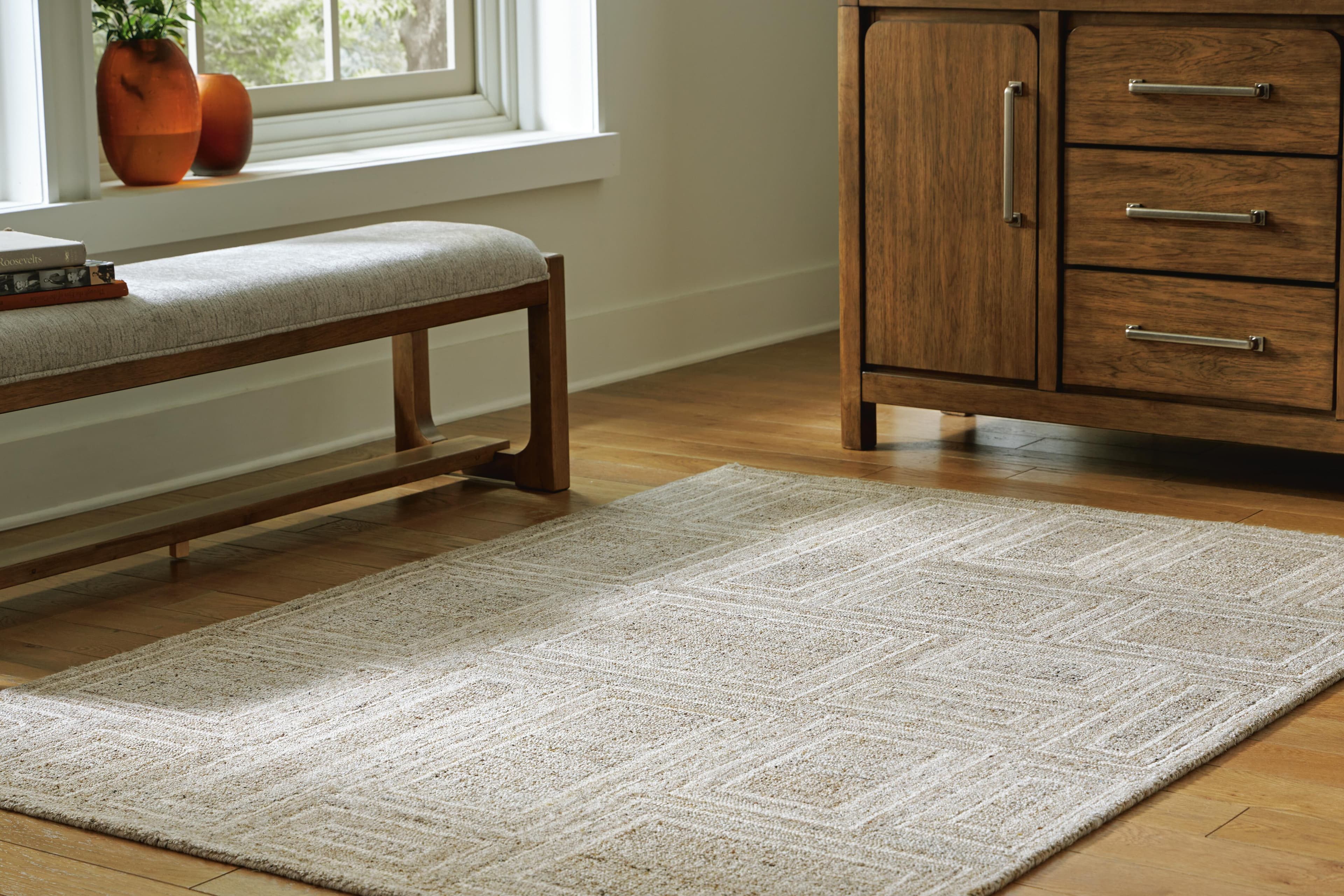 Brickburgh 5' x 7' Rug — Black/Gray & Brown/Beige — view 2