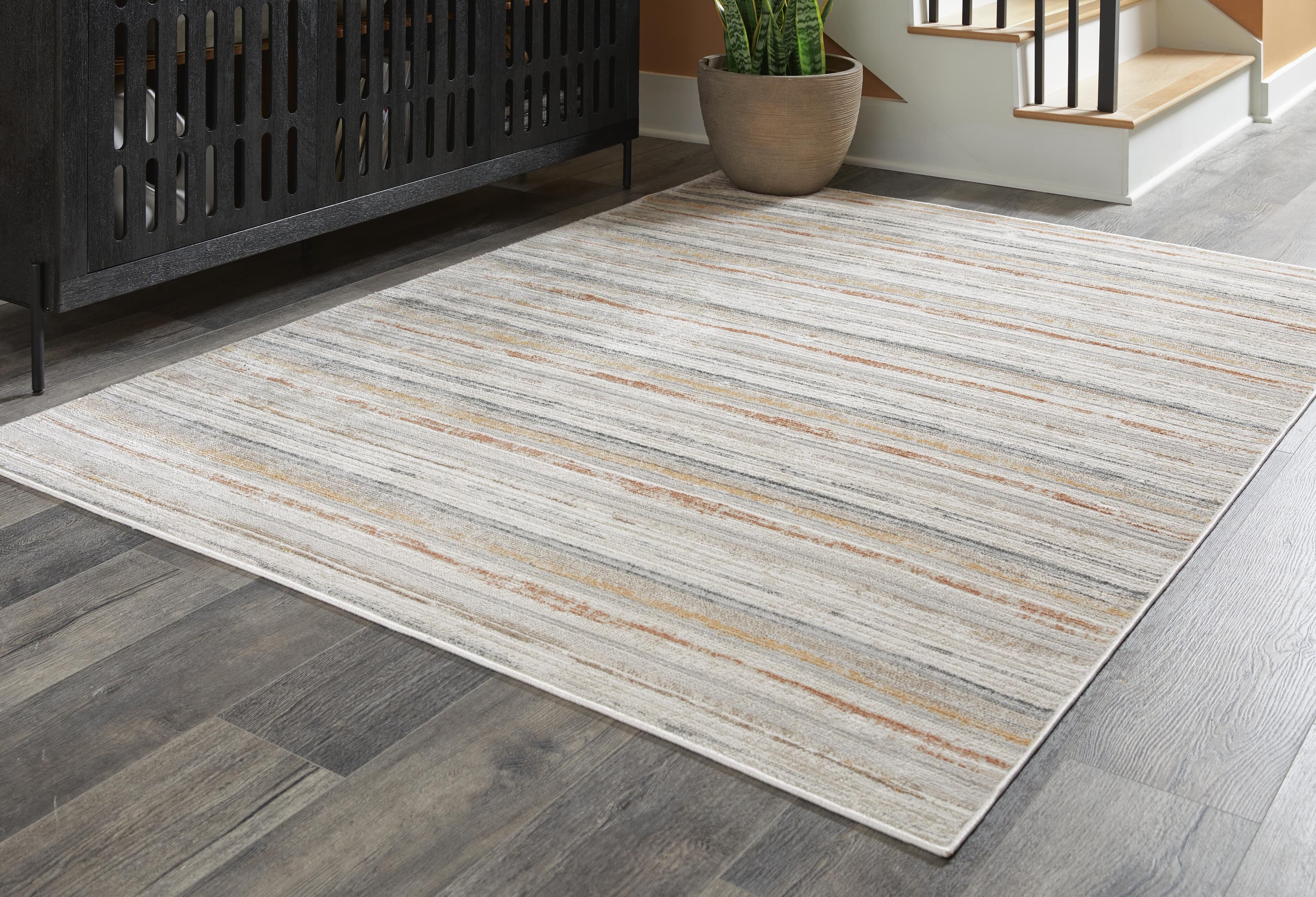 Artney 8' x 10' Rug — Yellow, Black/Gray & Brown/Beige — view 2
