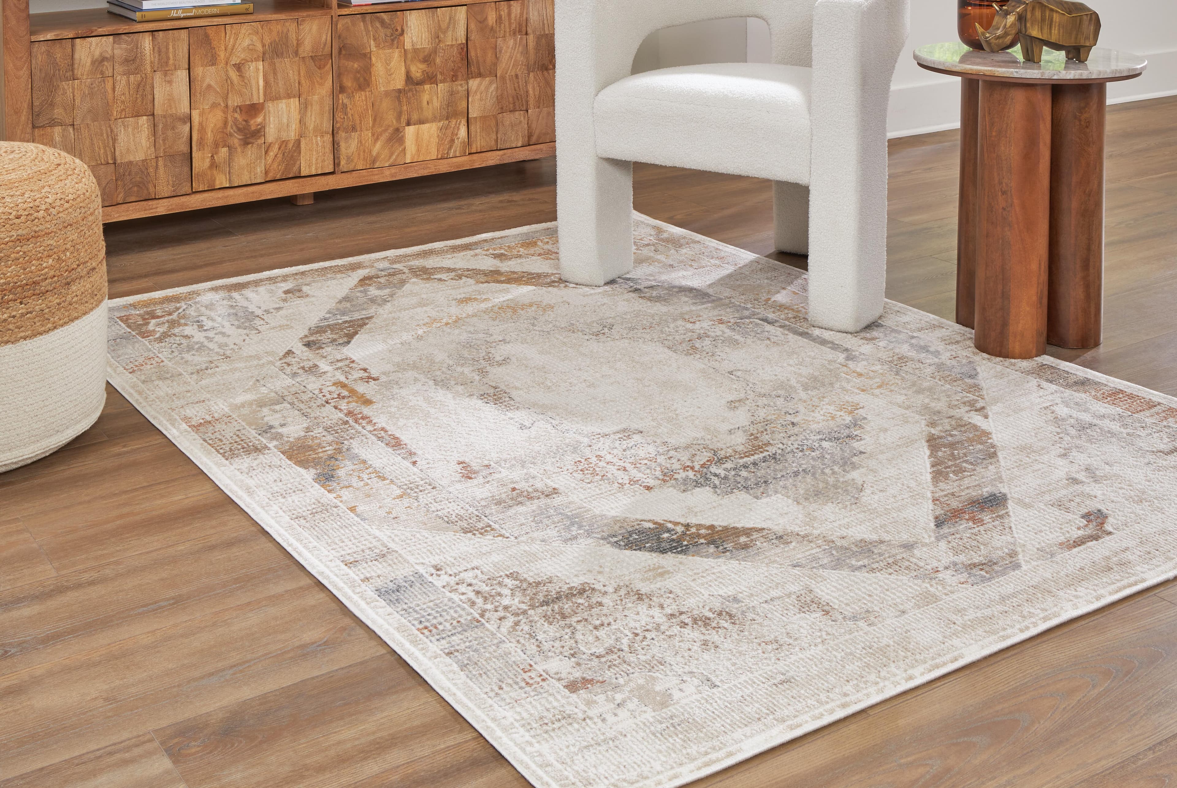 Varnwood 8' x 10' Rug — Yellow, Black/Gray & Brown/Beige — view 2