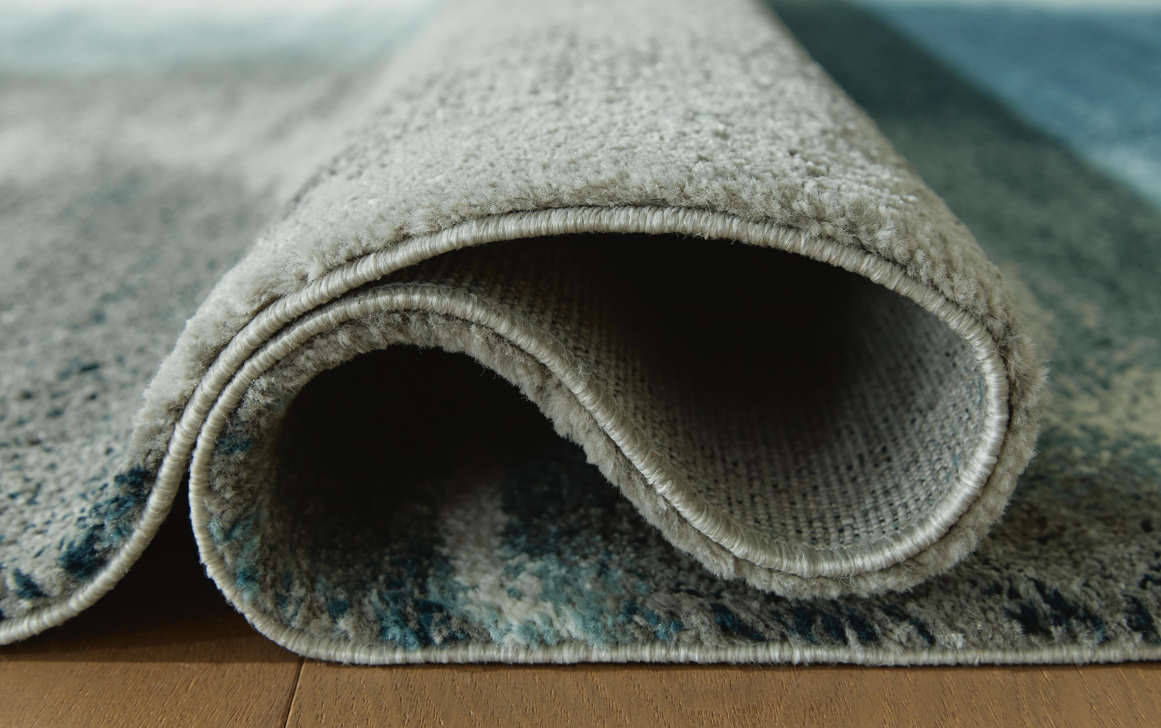 Brentward 5' x 7' Rug — White, Black/Gray & Blue — view 4