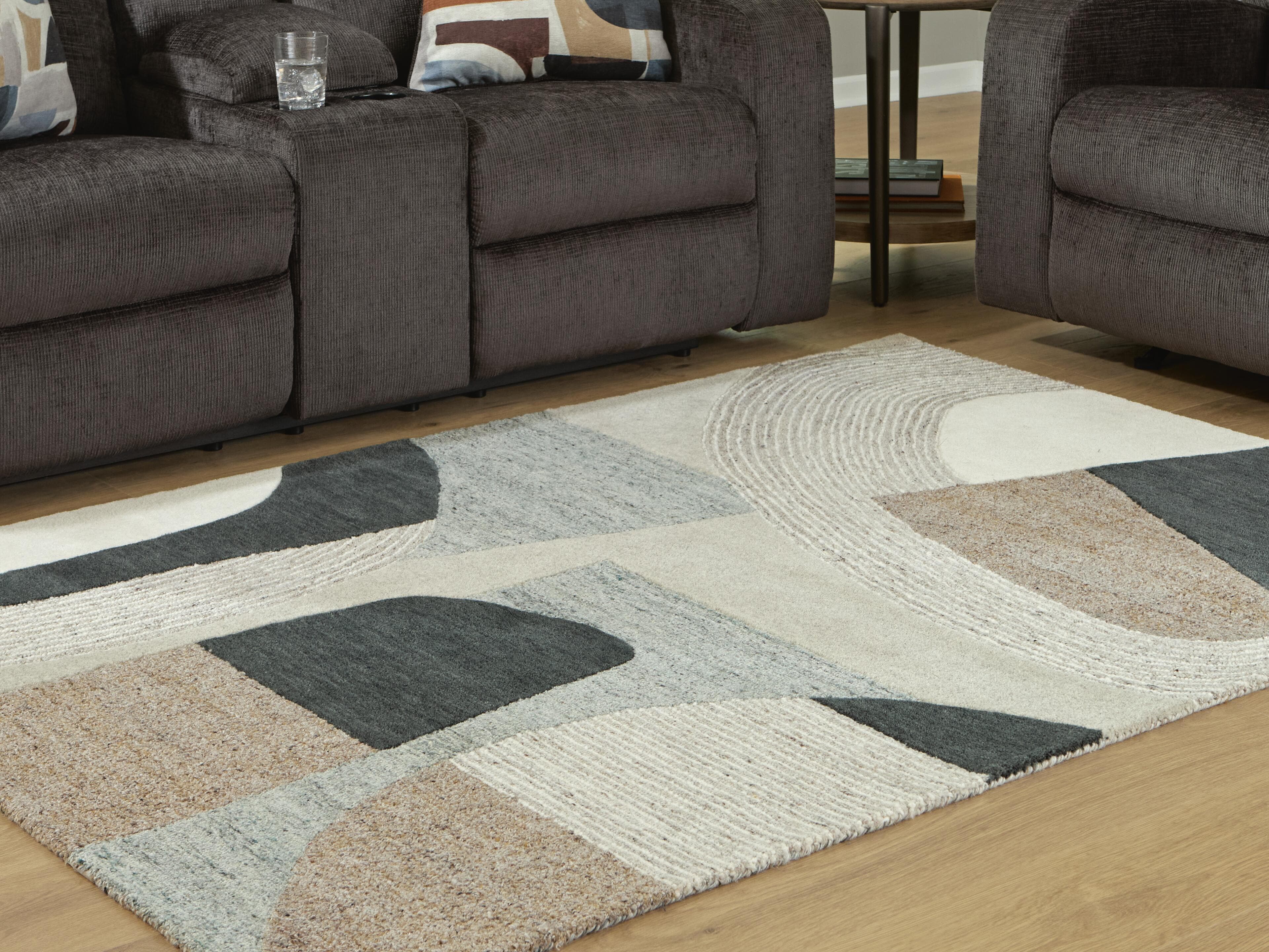 Edrickhill 5' x 7' Rug — Black/Gray & Brown/Beige — view 2