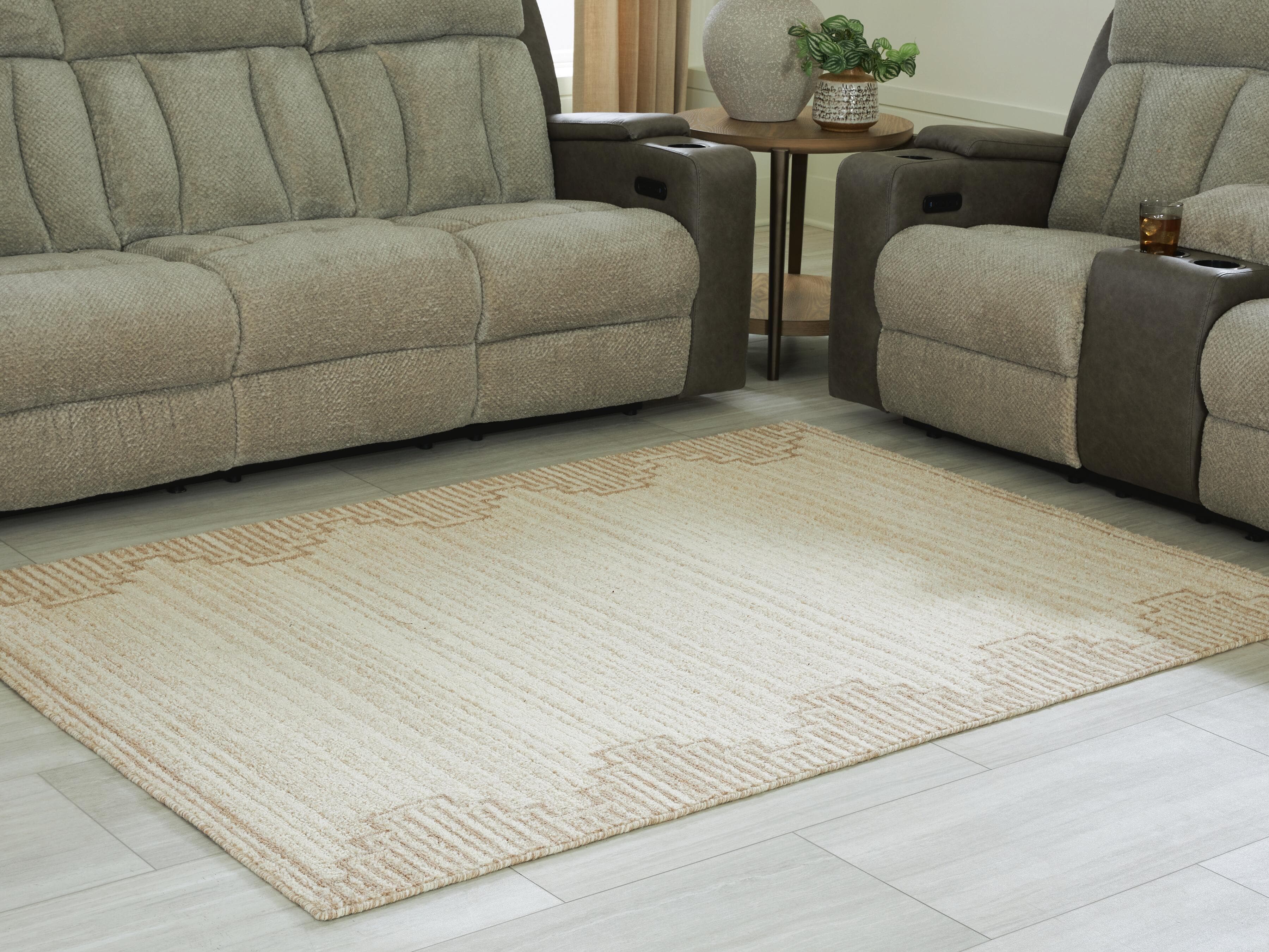 Emorymore Medium Rug — Brown/Beige — view 2