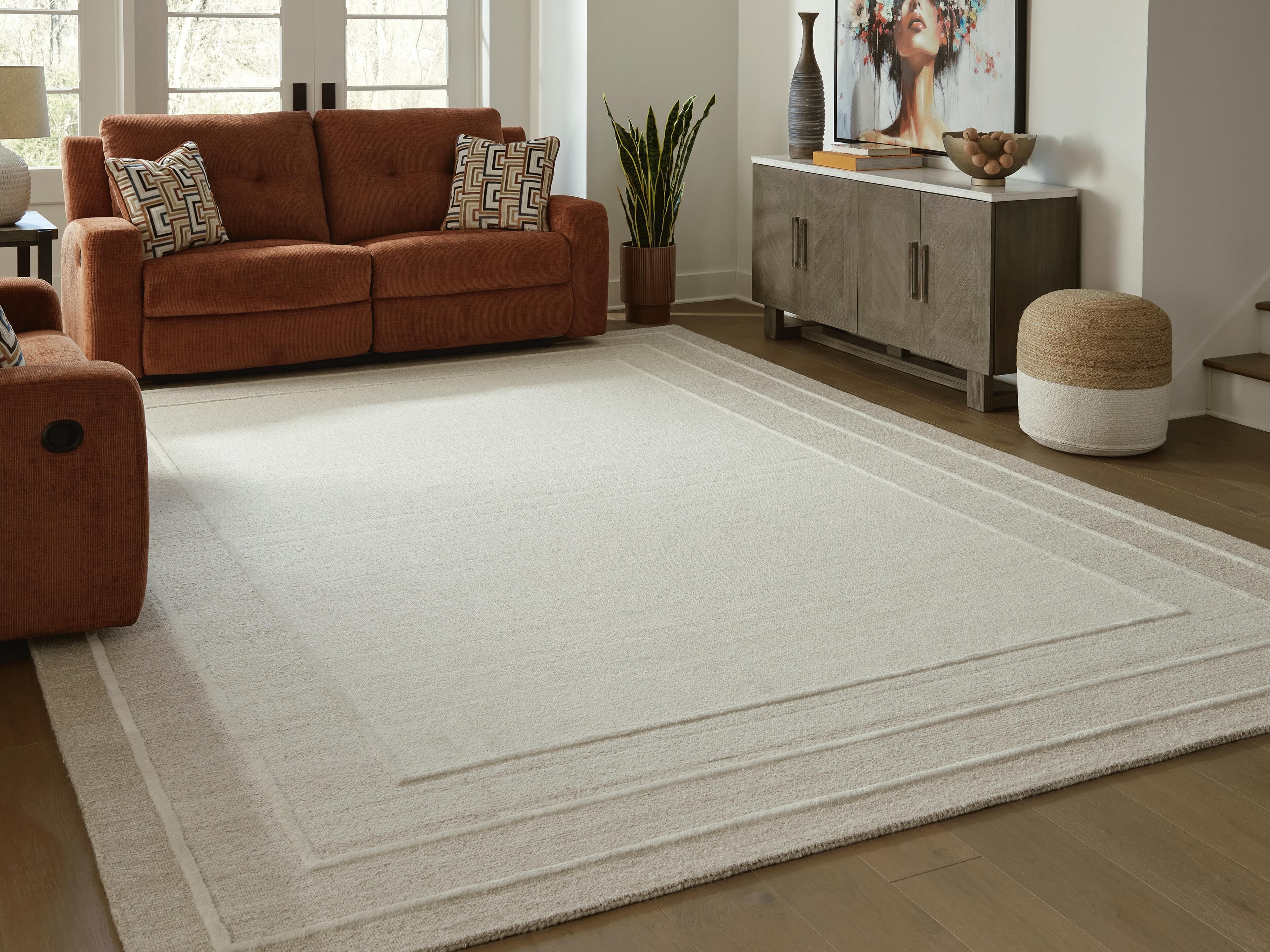 Teelgan Extra Large Rug — Brown/Beige — view 2