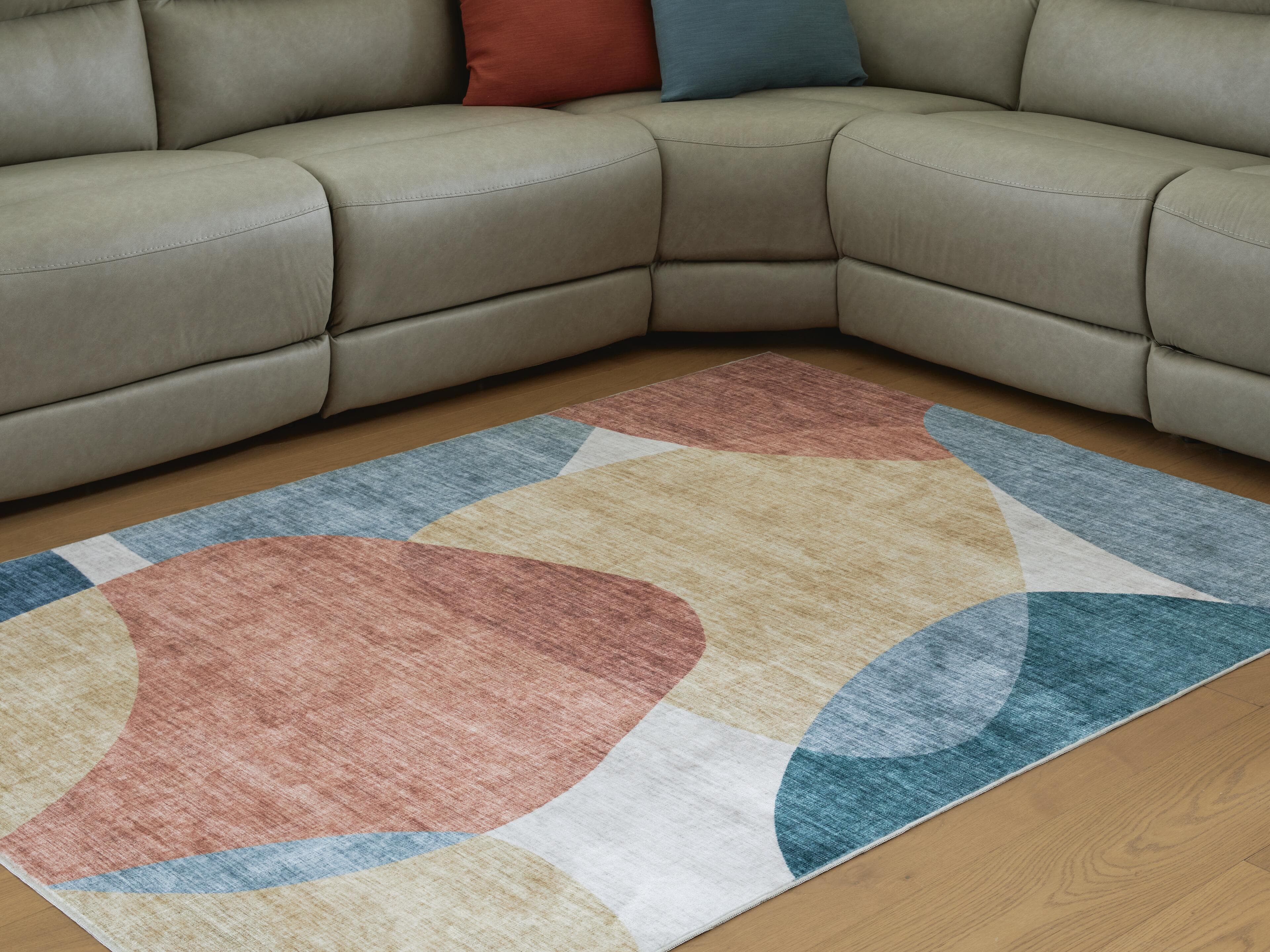 Chanleigh Washable 5' x 7' Area Rug — Multi — view 2