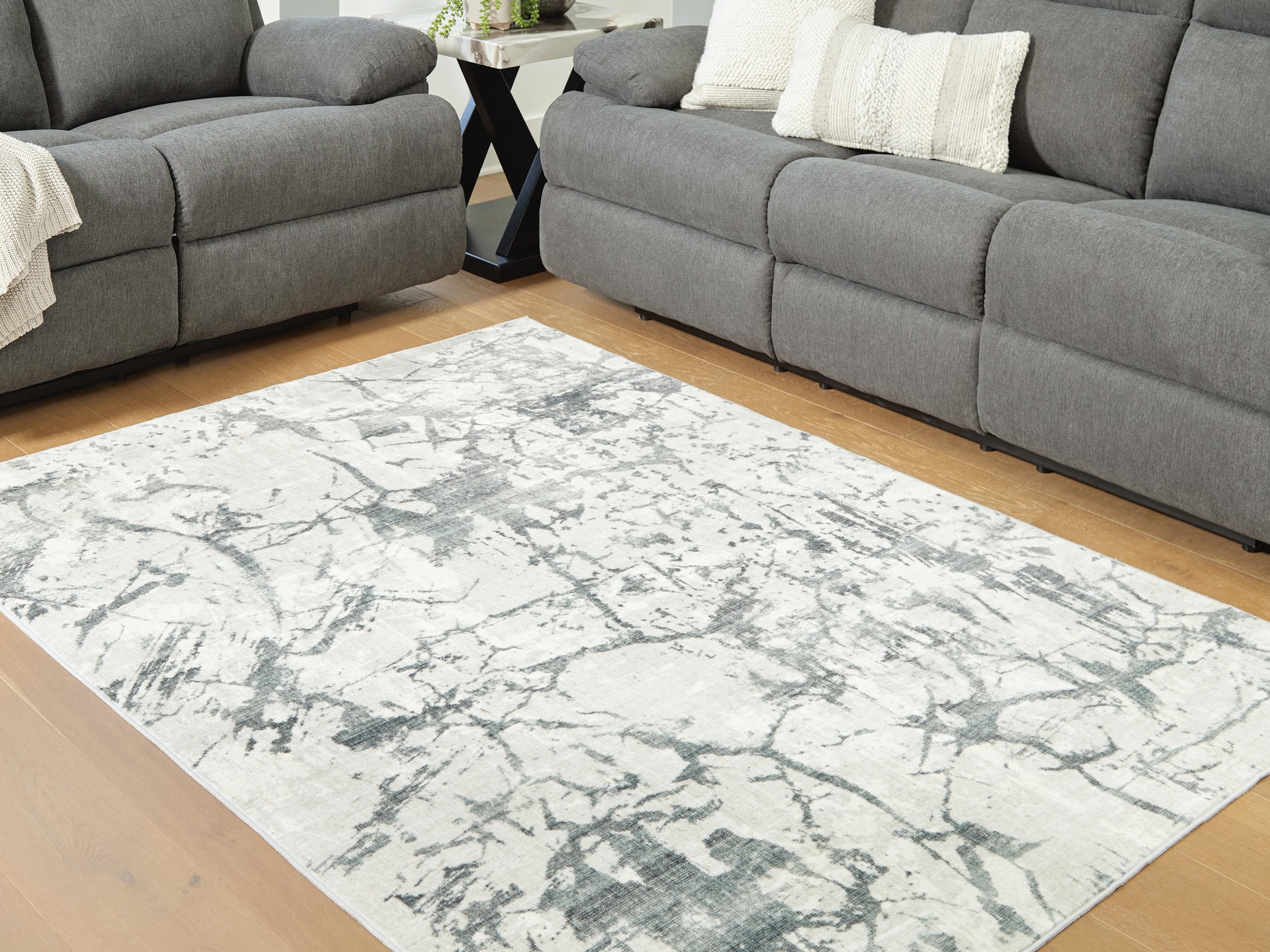 Tobinbury Washable 5' x 7' Area Rug — Gray — view 2