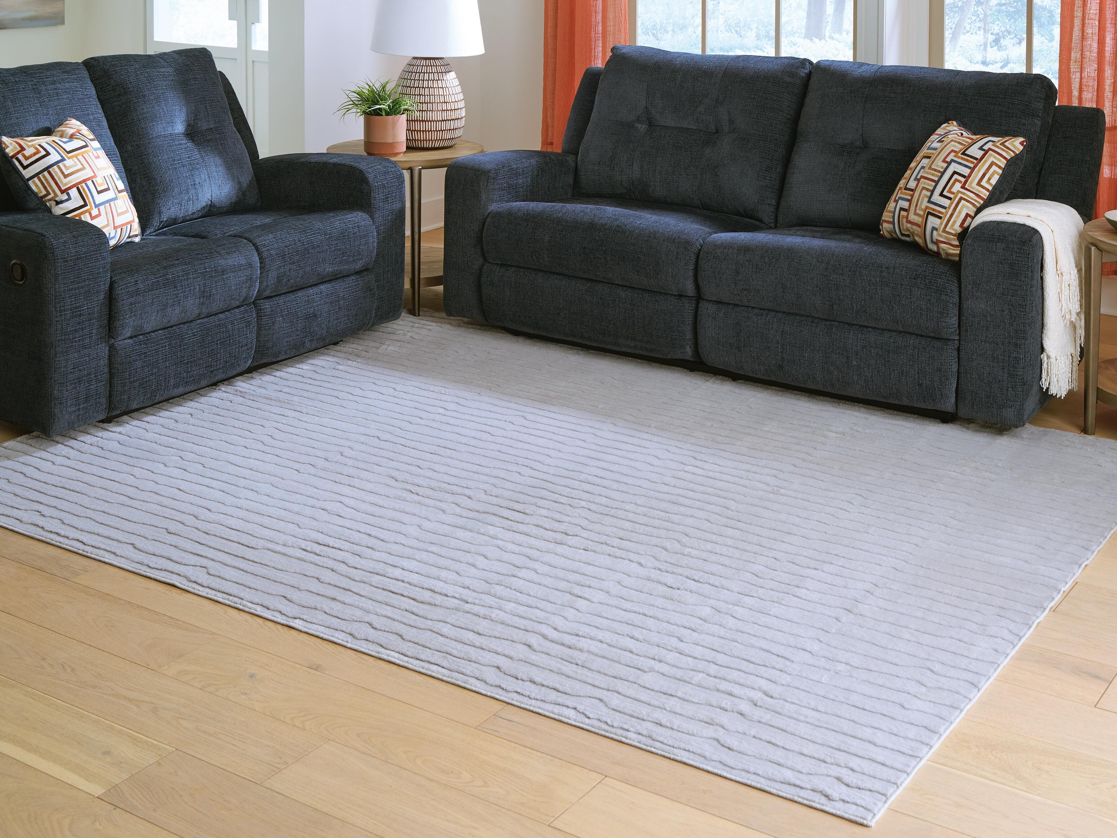 Worthley Washable 8' x 10' Area Rug — Gray — view 2