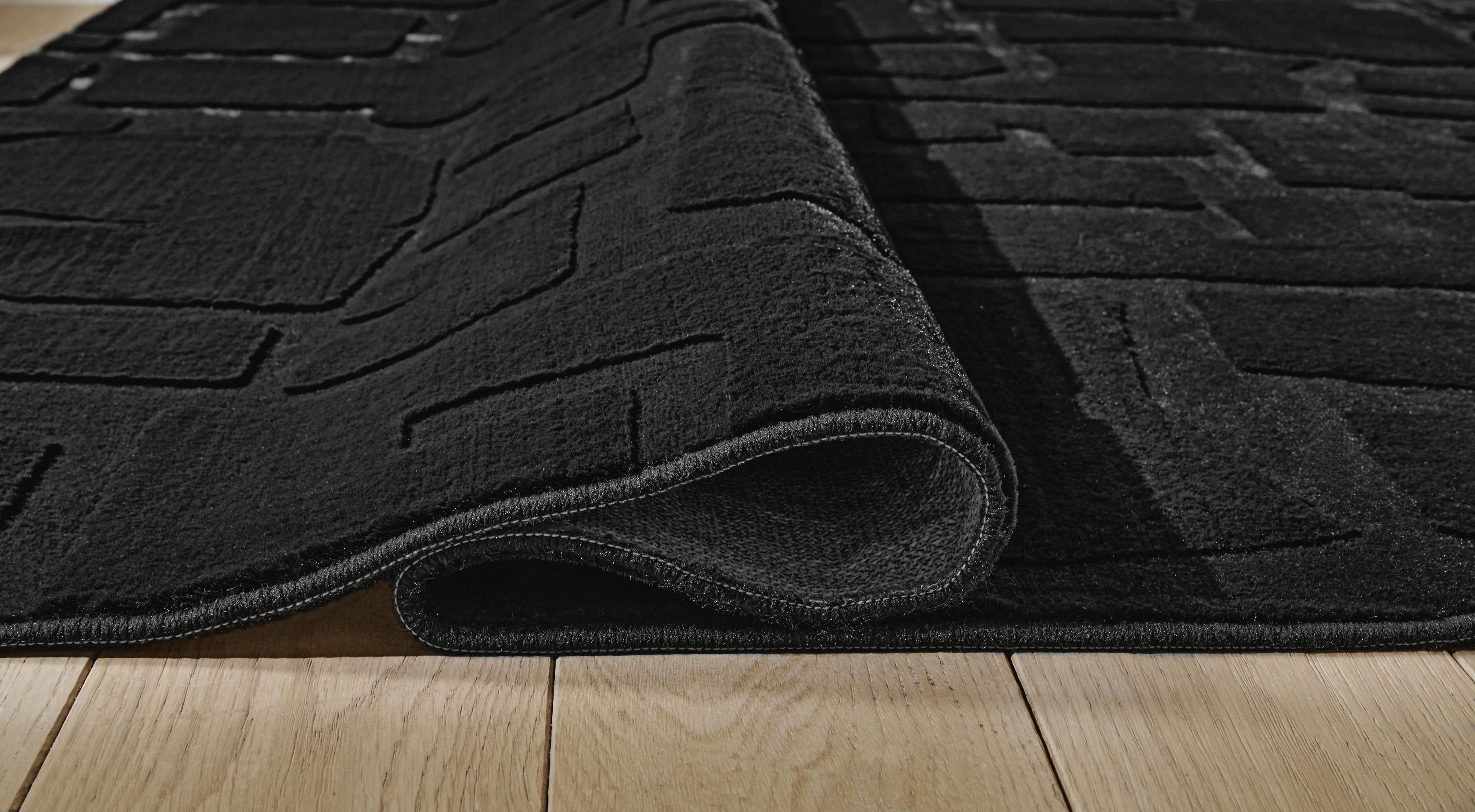Gibbswell Washable 5' x 7' Area Rug — Black — view 4