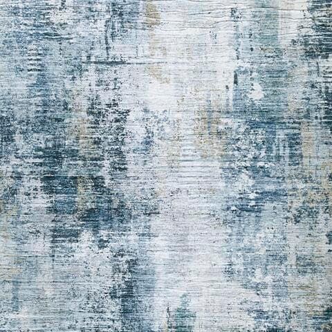 Arlenmont 7'6" X 9'6" Memory Foam Area Rug — Blue/White/Brown — view 5