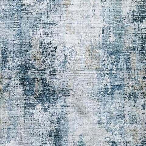 Arlenmont 5' x 7' Memory Foam Area Rug — Blue/White/Brown — view 5