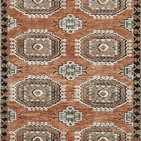 Qaabiz 5' x 7' Area Rug — Sienna/Ivory/Black — view 5